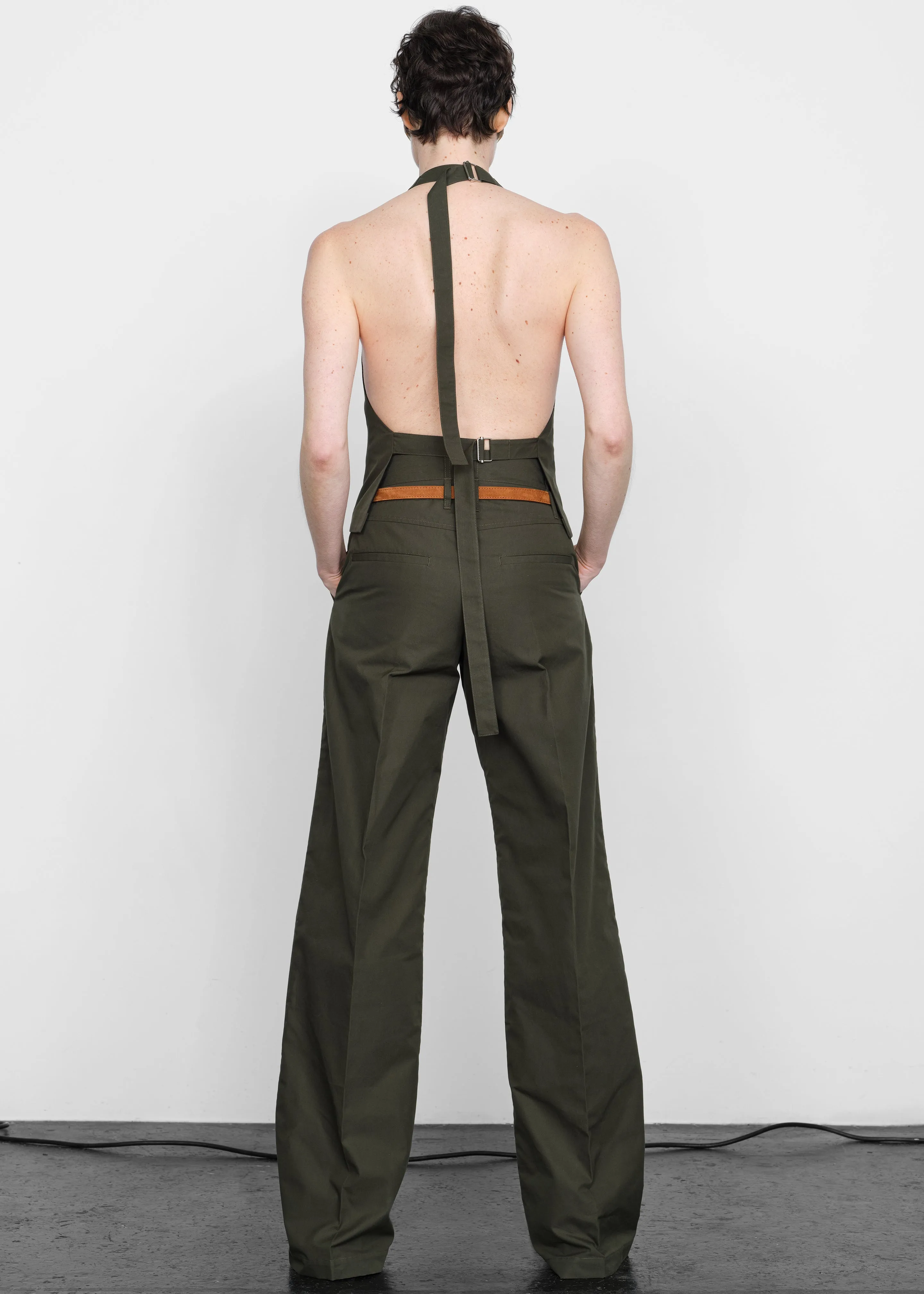Bettter Emmerson Halterneck Top - Khaki sold by Frankie Shop product image thumbnail 5