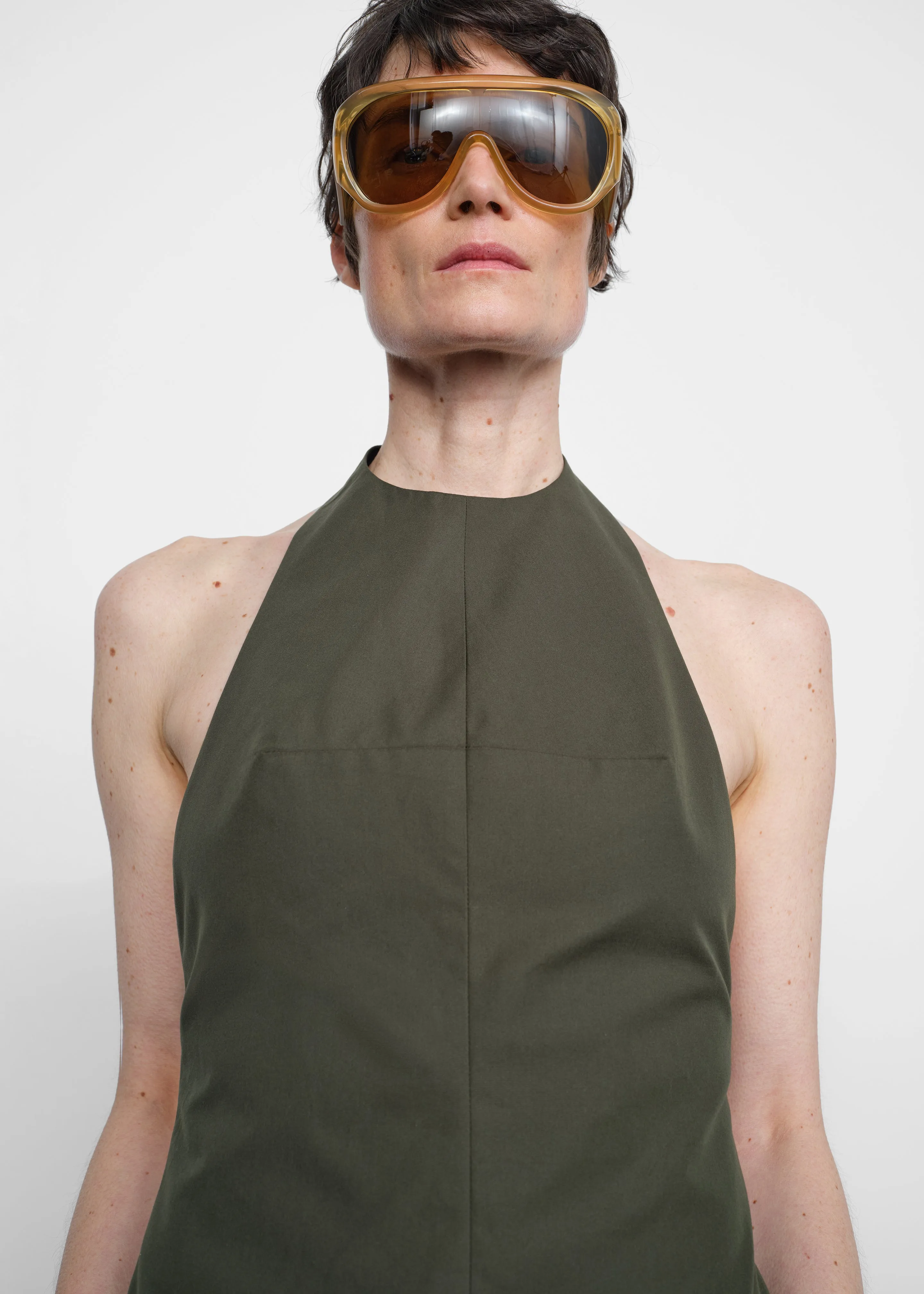 Bettter Emmerson Halterneck Top - Khaki sold by Frankie Shop product image thumbnail 3