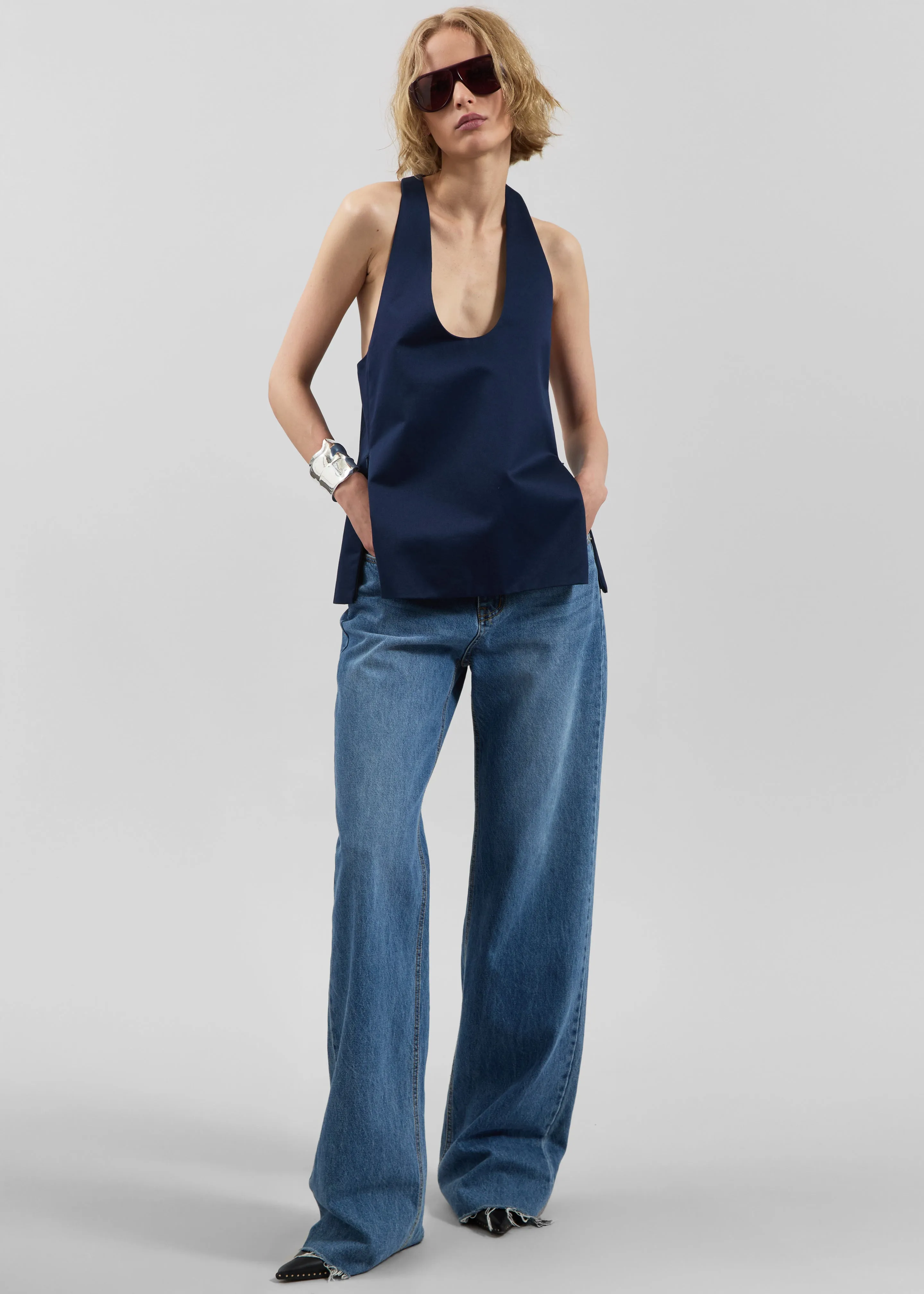 Bettter Emmerson Tank - Navy sold by Frankie Shop product image thumbnail 4