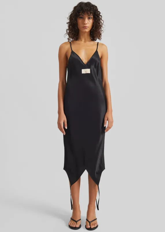 Bettter Double Cami Dress - Black made by Frankie Shop