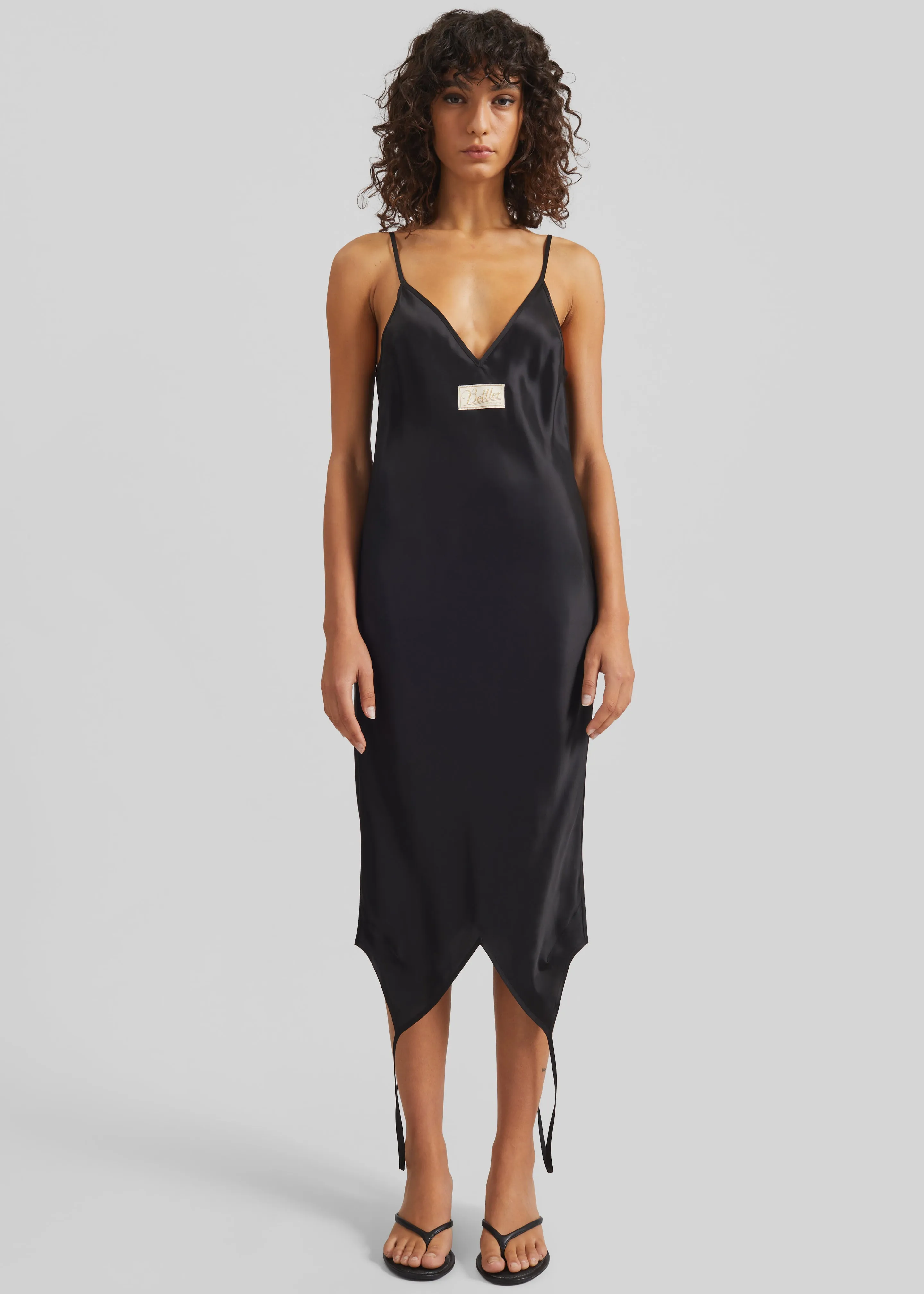 Bettter Double Cami Dress - Black sold by Frankie Shop