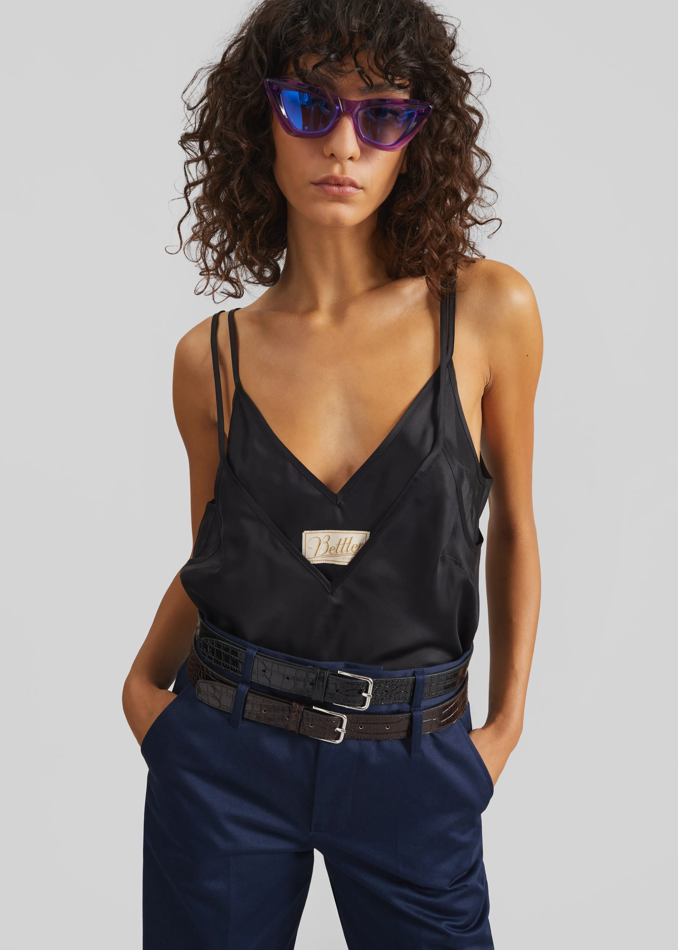 Bettter Double Cami Dress - Black sold by Frankie Shop product image thumbnail 4