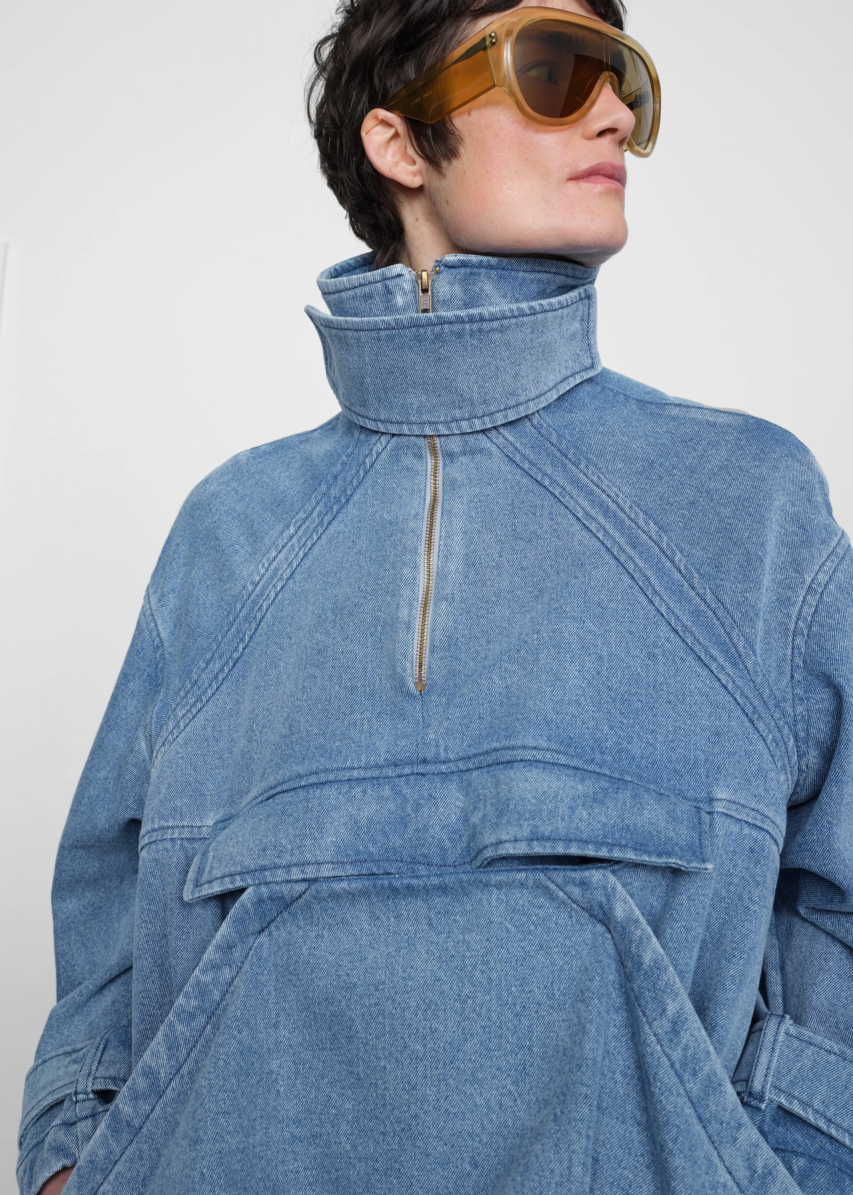 Bettter Denim Anorak - Blue sold by Frankie Shop product image thumbnail 4