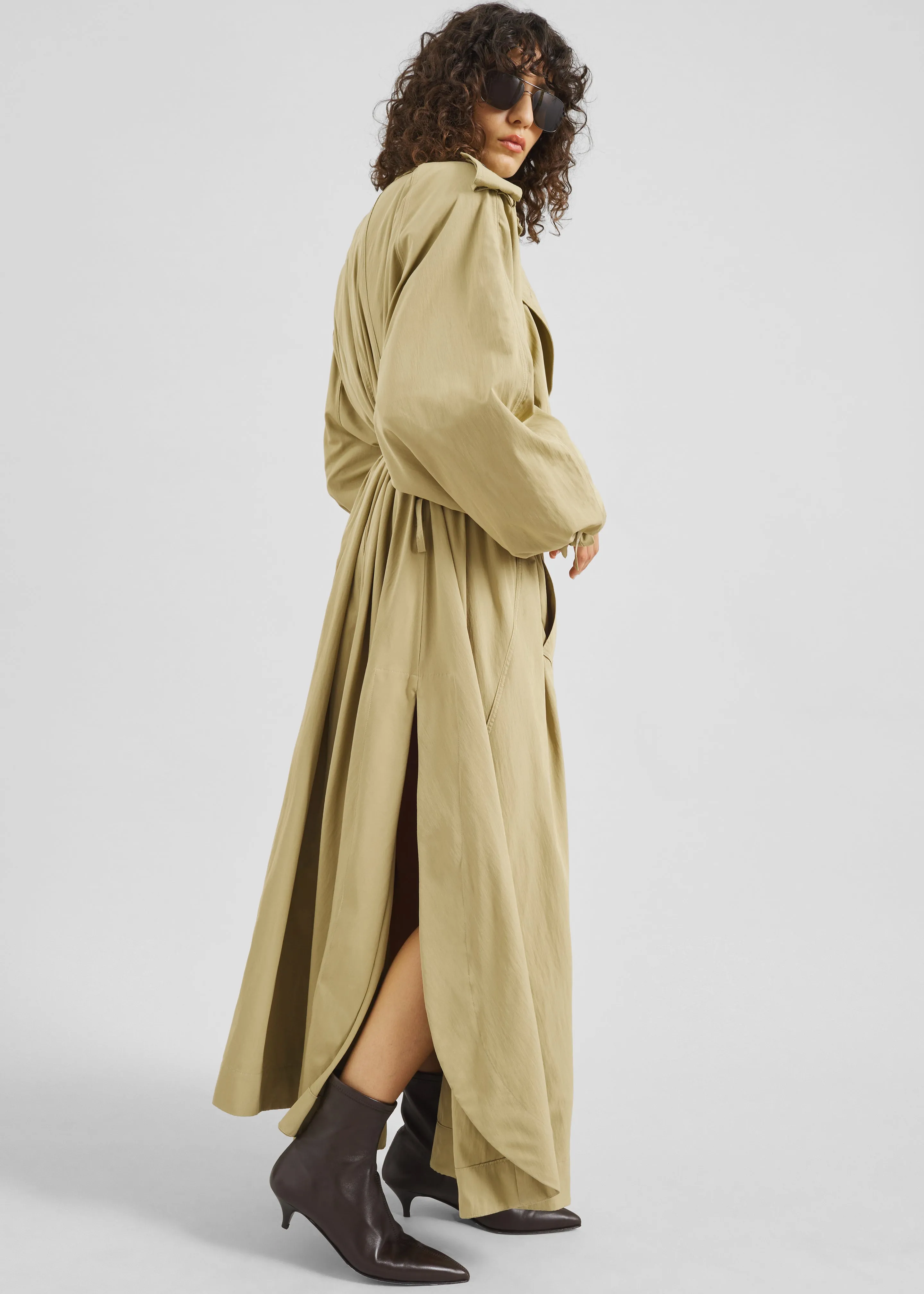 Elsdon Fluid Long Trench - Camel sold by Frankie Shop product image thumbnail 4