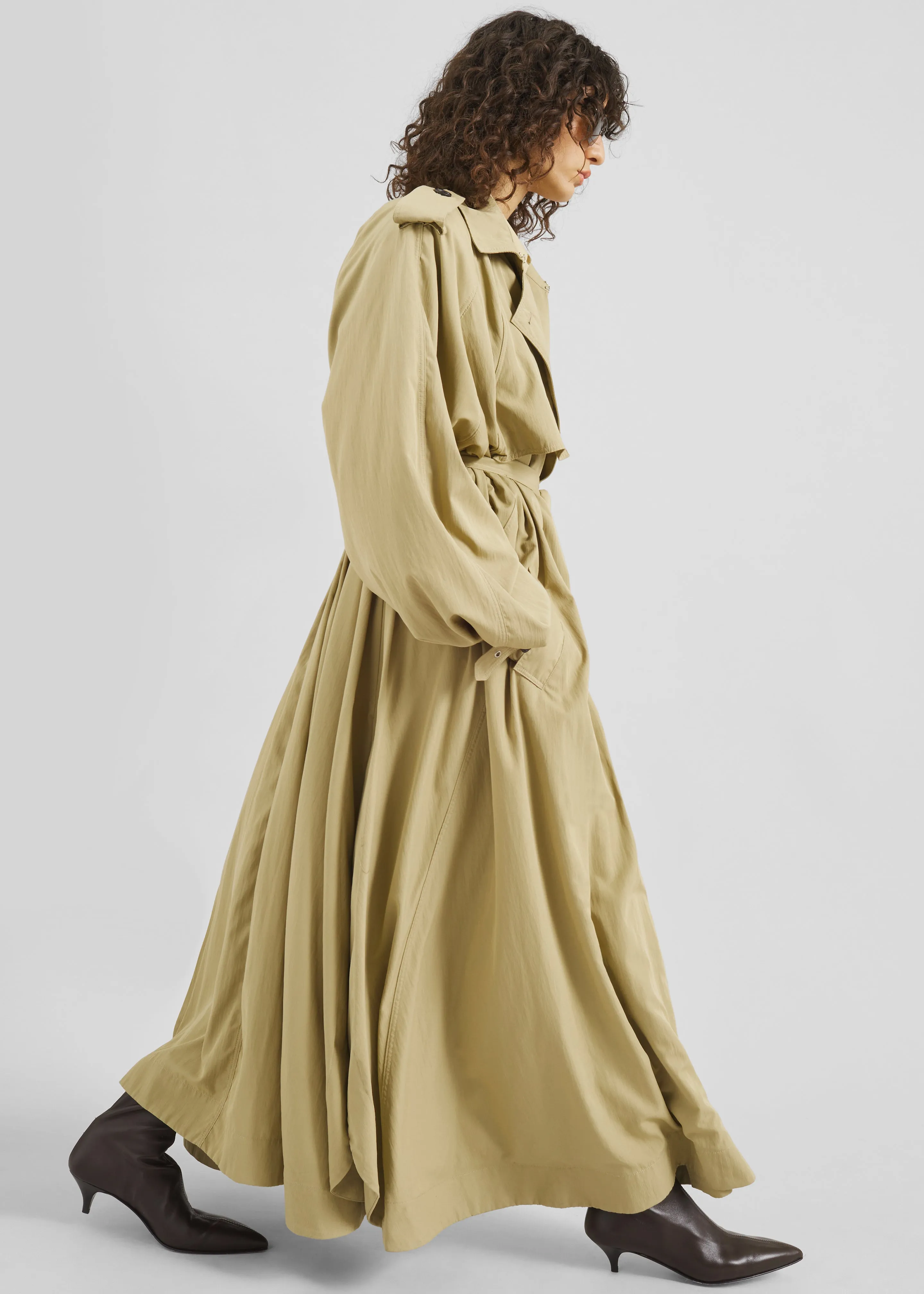 Elsdon Fluid Long Trench - Camel sold by Frankie Shop product image thumbnail 2