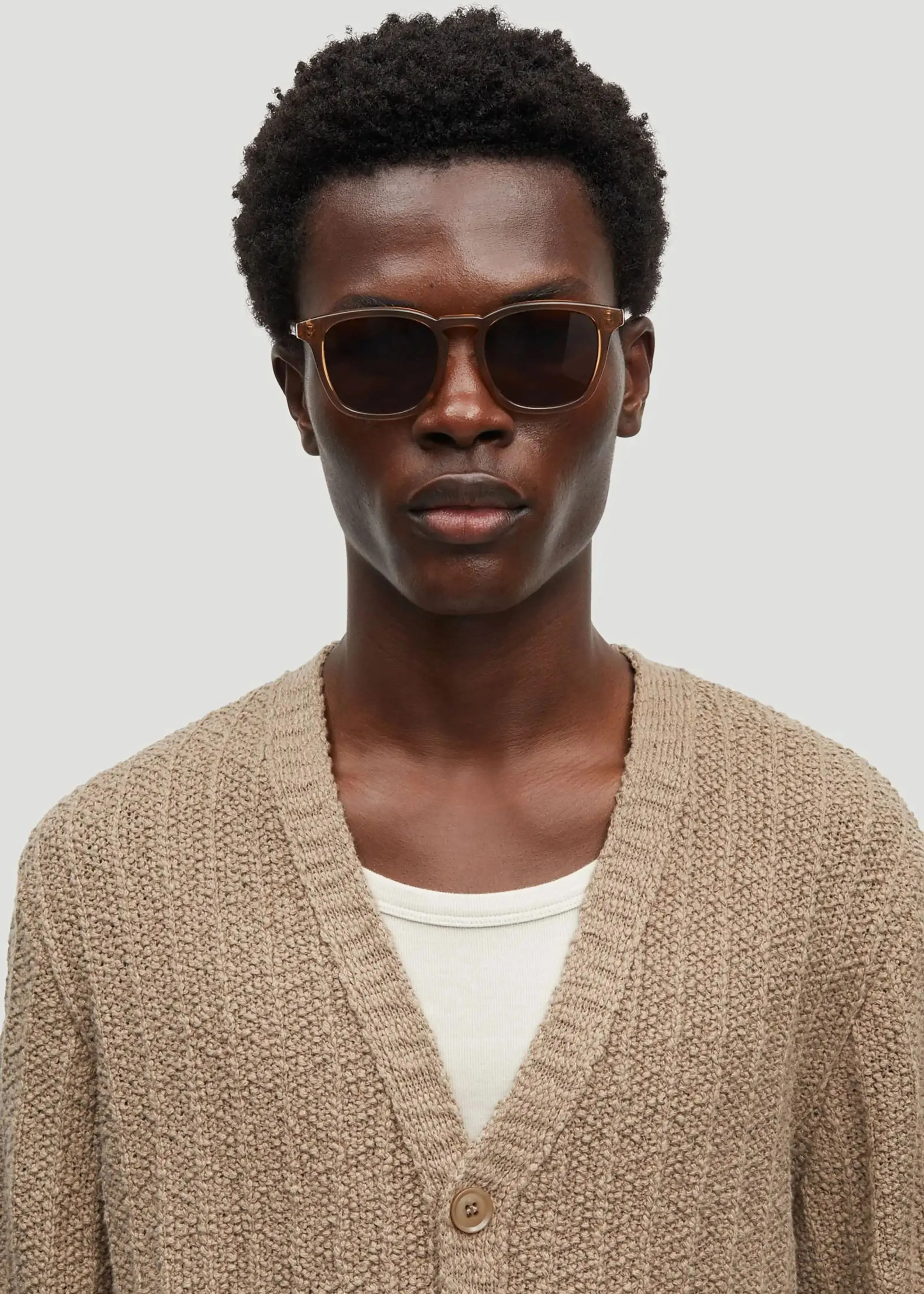 Samsøe Samsøe Samicah Cardigan - Greige sold by Frankie Shop product image thumbnail 3