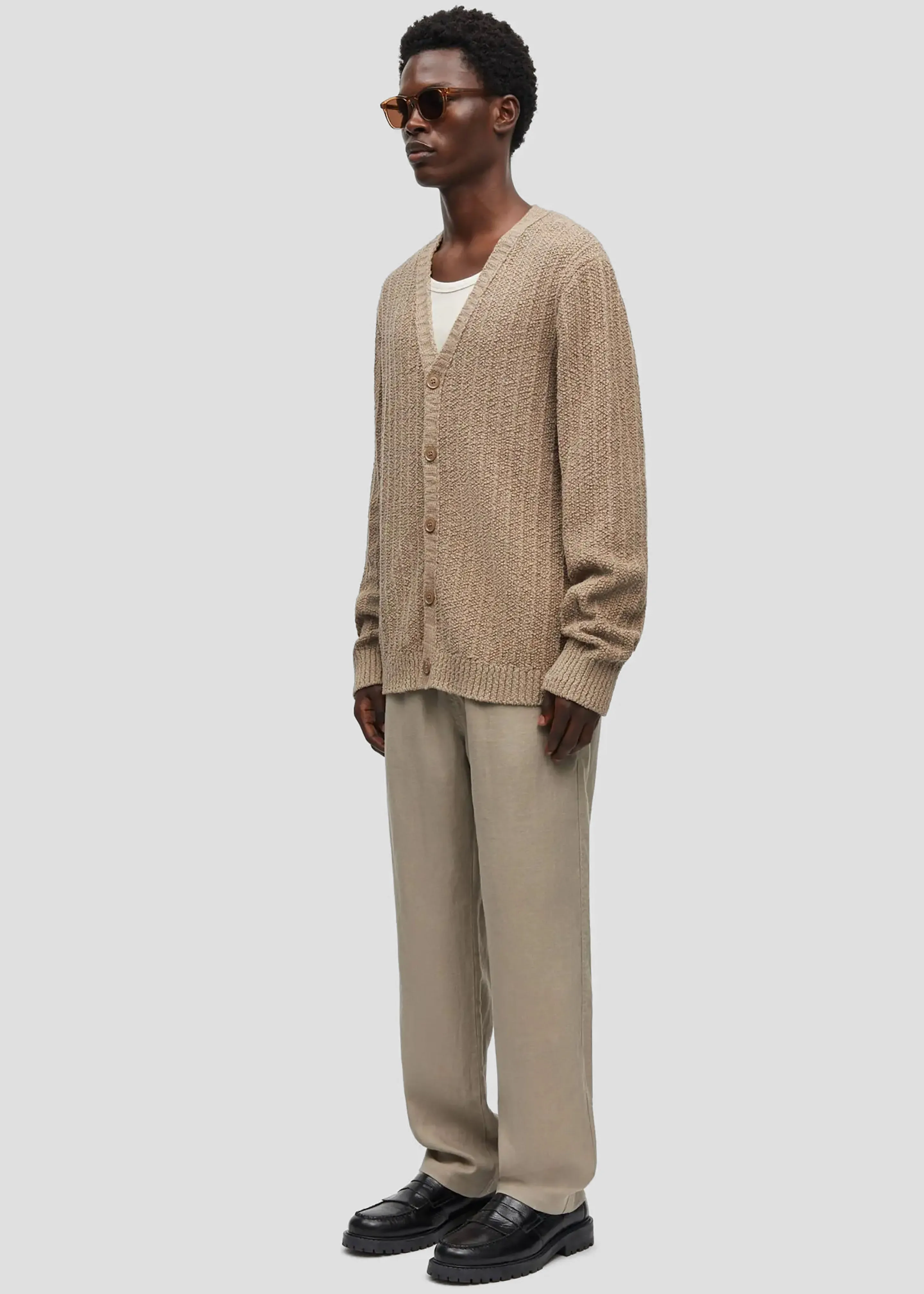 Samsøe Samsøe Samicah Cardigan - Greige sold by Frankie Shop product image thumbnail 4