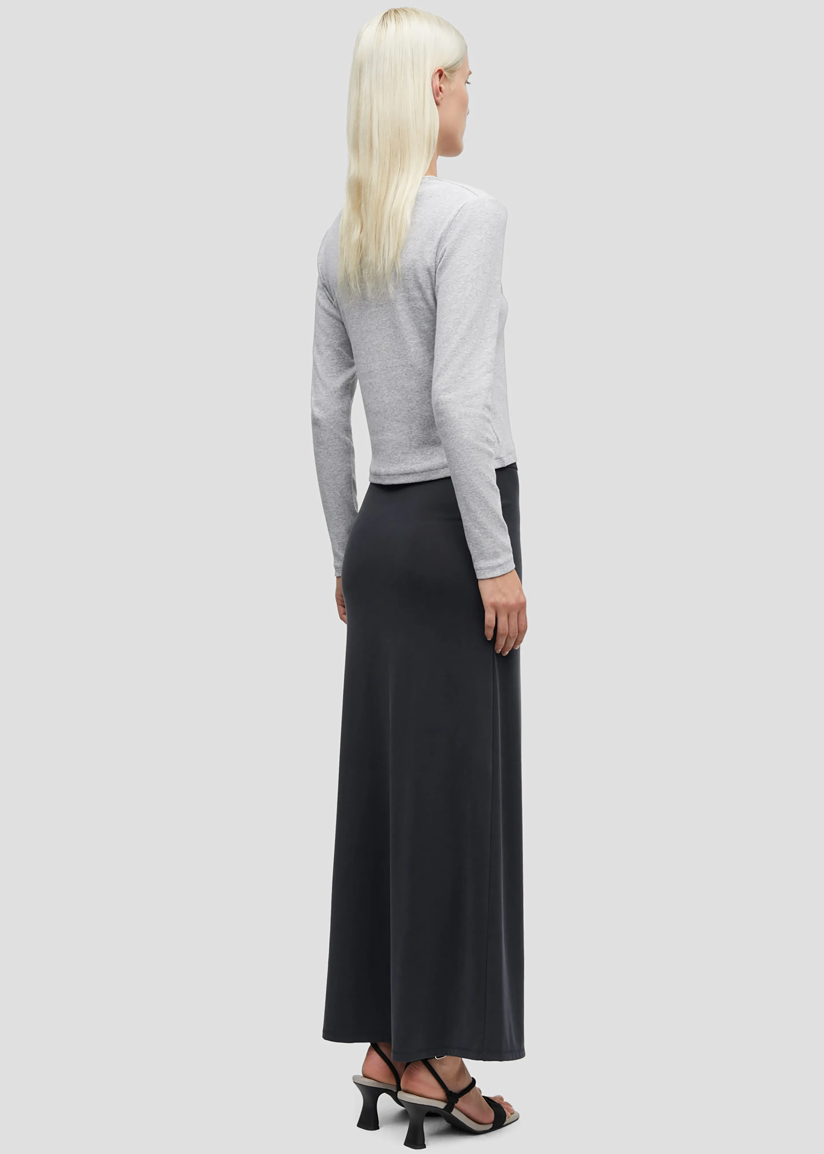 Samsøe Samsøe Sajune LS Cardigan - Light Grey Melange sold by Frankie Shop product image thumbnail 4