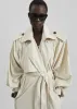 Elsdon Fluid Long Trench - Light Beige sold by Frankie Shop