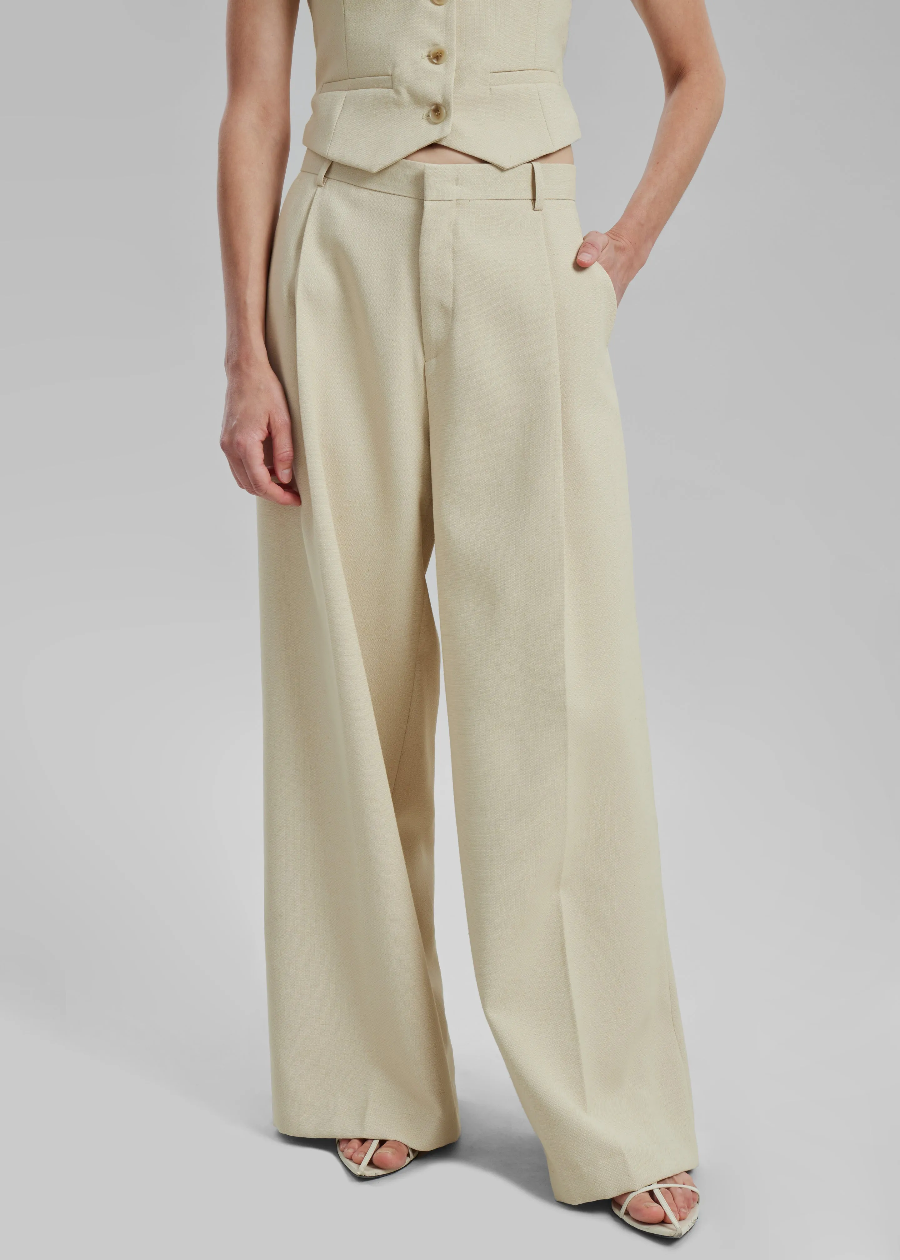 Indio Pants - Beige sold by Frankie Shop product image thumbnail 3