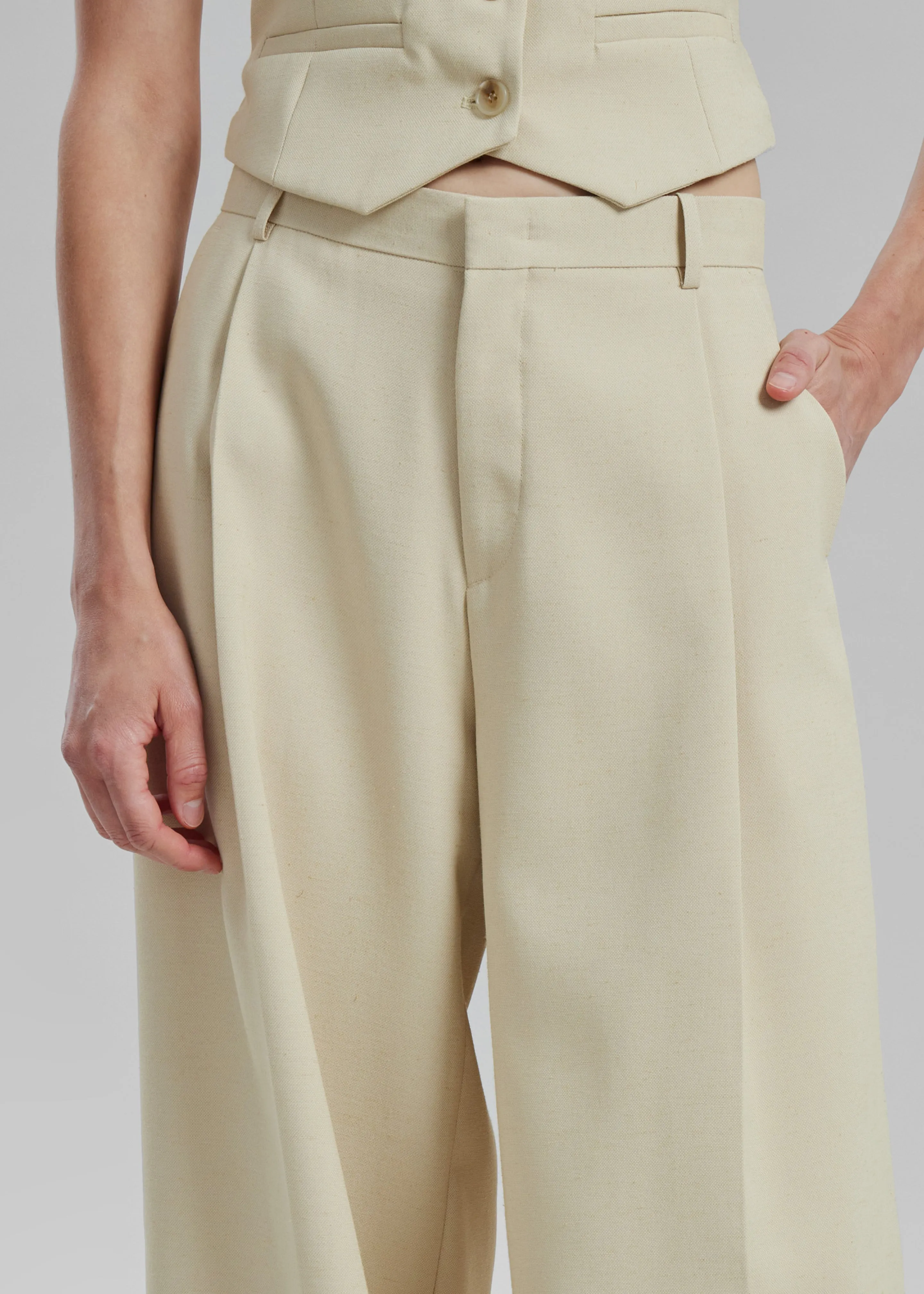 Indio Pants - Beige sold by Frankie Shop product image thumbnail 5