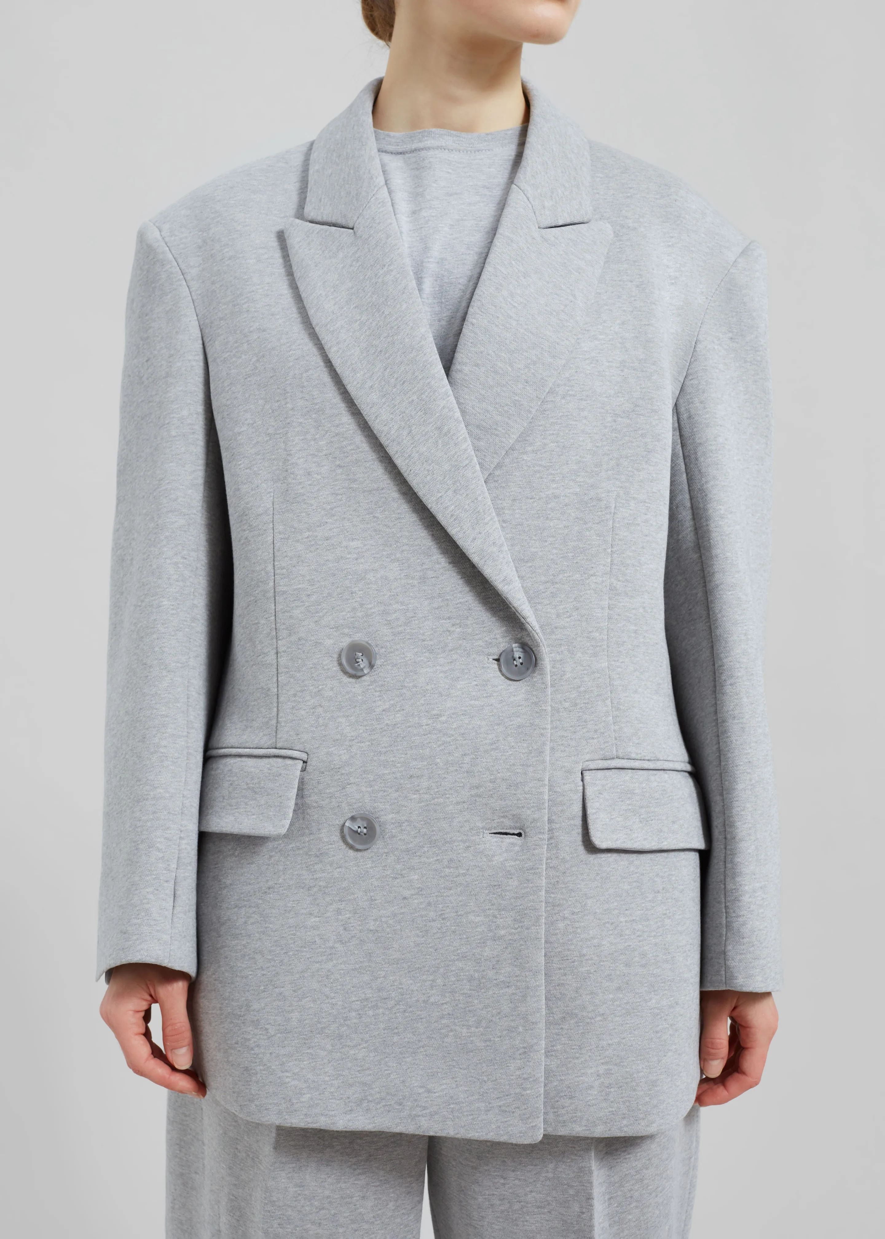 Hutton Boxy Blazer - Light Grey sold by Frankie Shop product image thumbnail 5