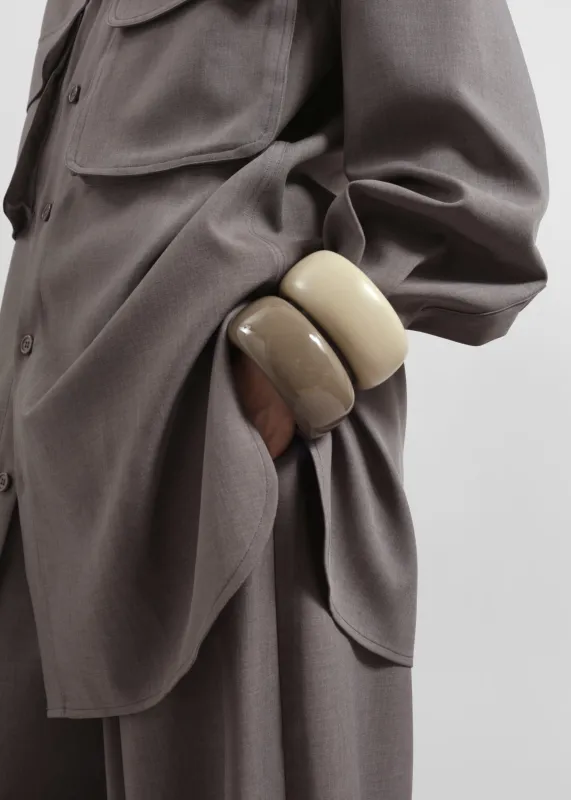 TFS Glossy Bangle - Taupe sold by Frankie Shop