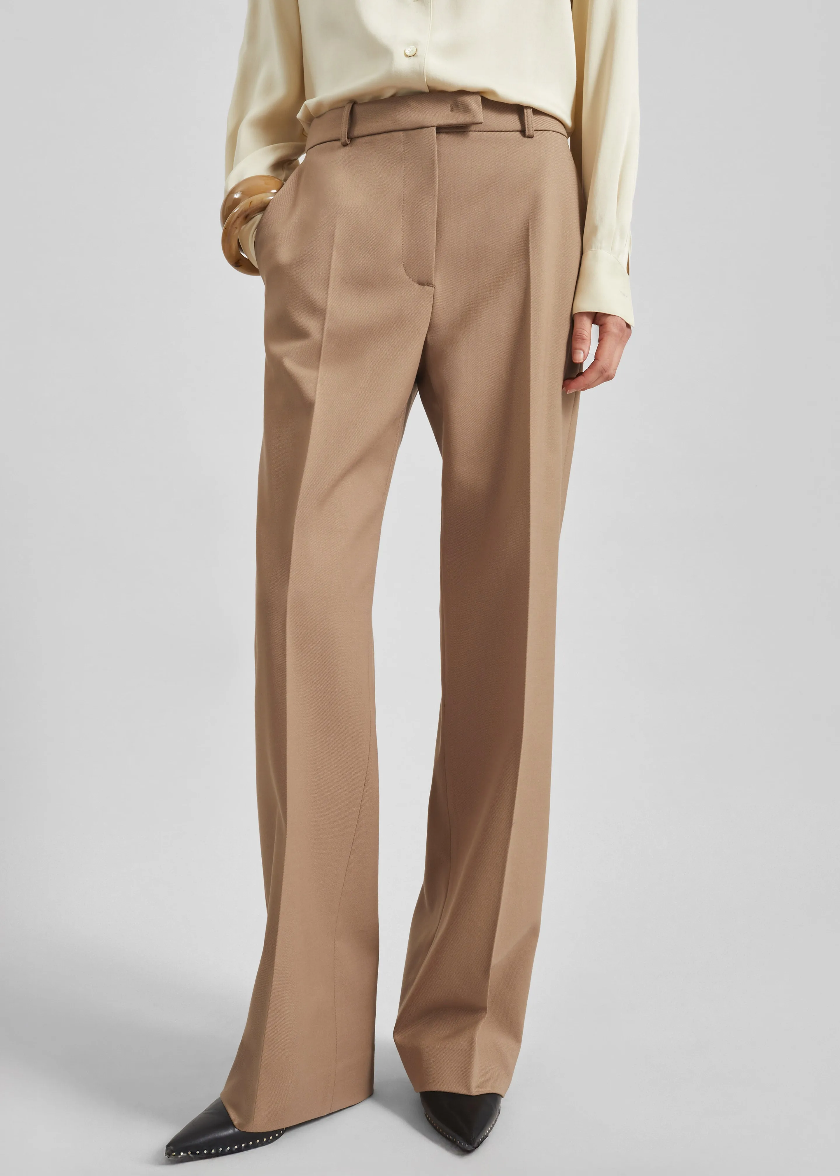 Lenora Straight Trousers - Camel sold by Frankie Shop product image thumbnail 2