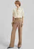 Lenora Straight Trousers - Camel sold by Frankie Shop
