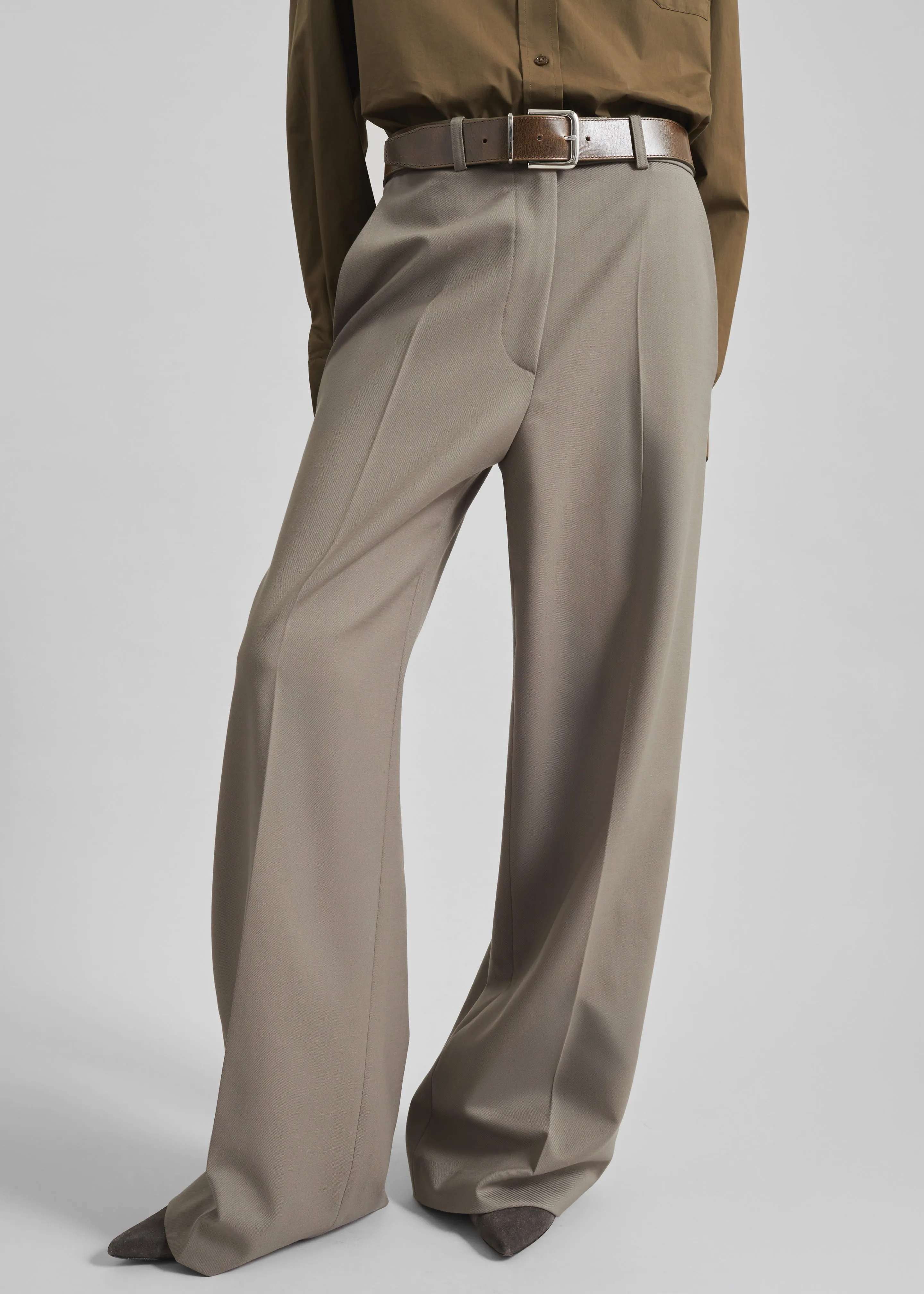 Brickell Trousers - Taupe sold by Frankie Shop