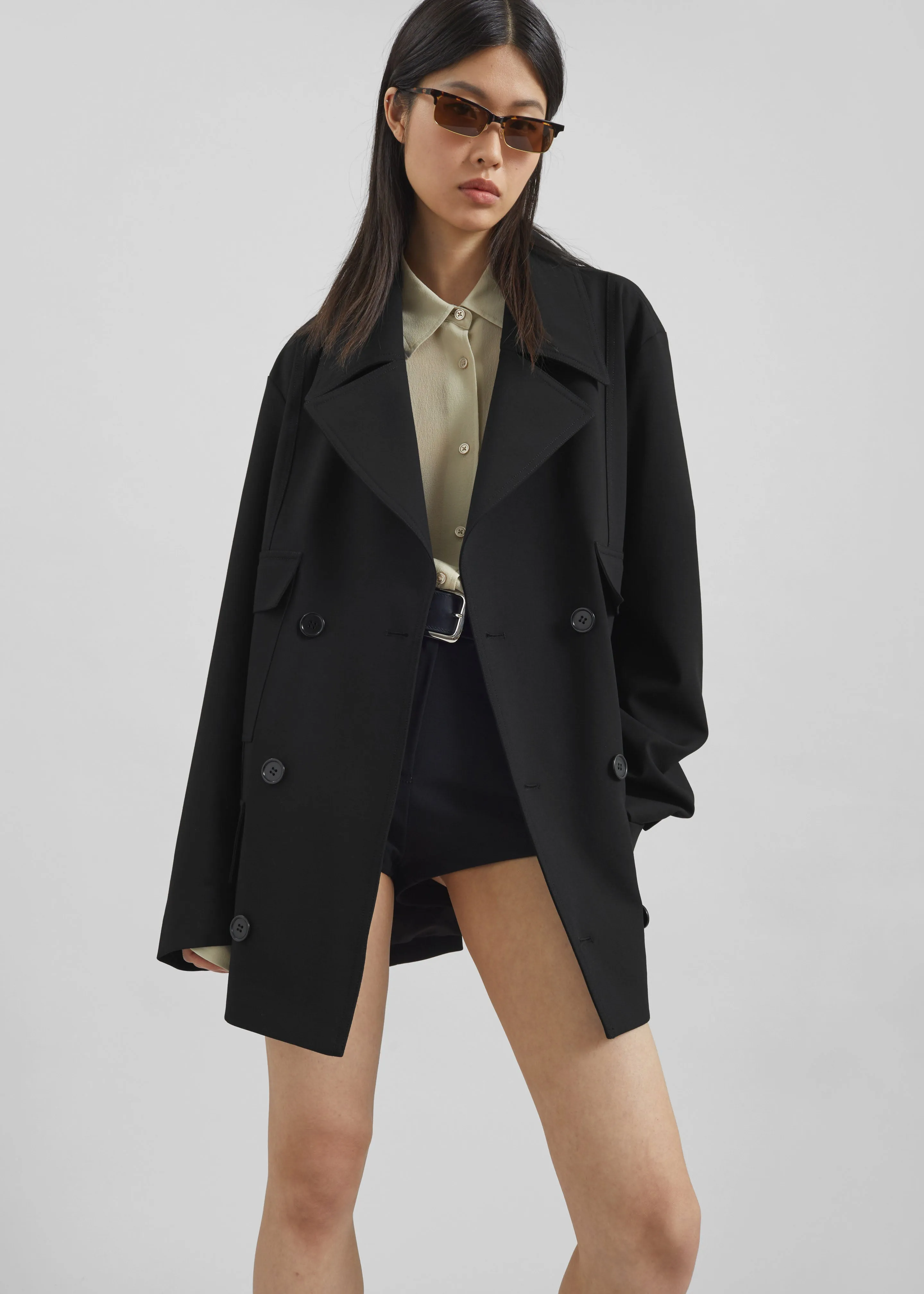 Stanton Trapeze Jacket - Black sold by Frankie Shop