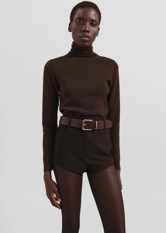 Loen Hot Pants - Brown sold by Frankie Shop