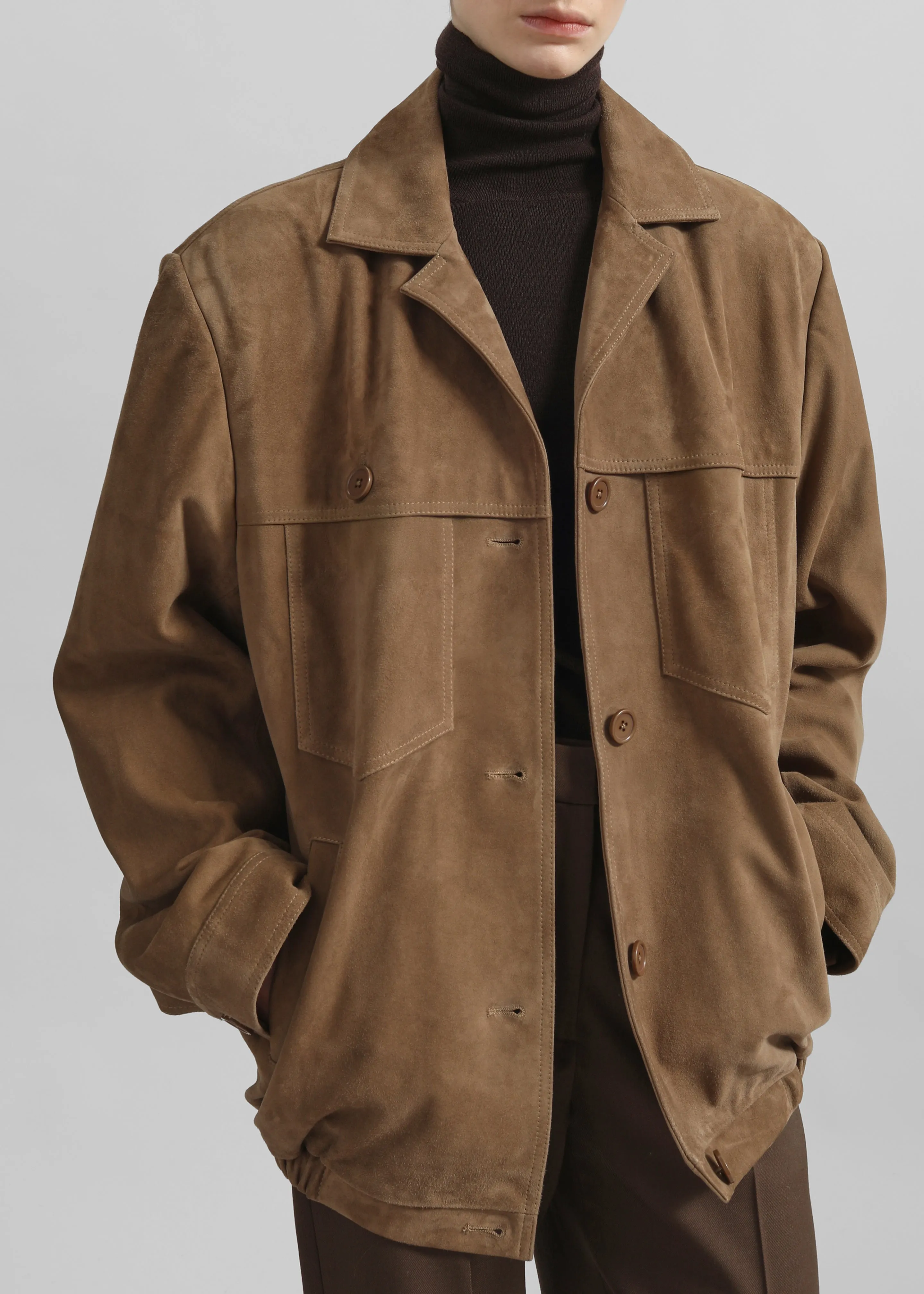 Hester Faux Suede Jacket - Camel sold by Frankie Shop product image thumbnail 5