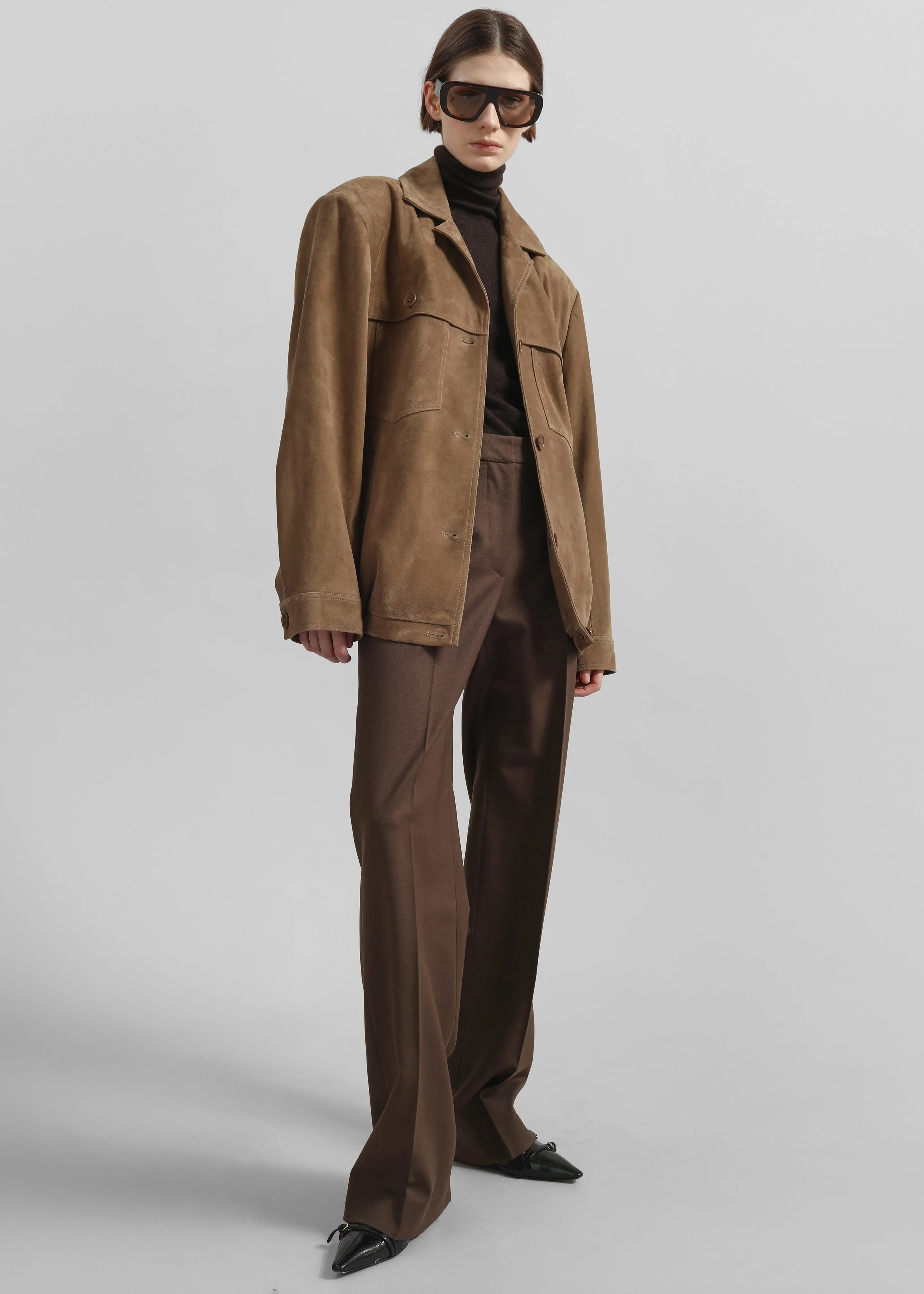 Hester Faux Suede Jacket - Camel sold by Frankie Shop product image thumbnail 2