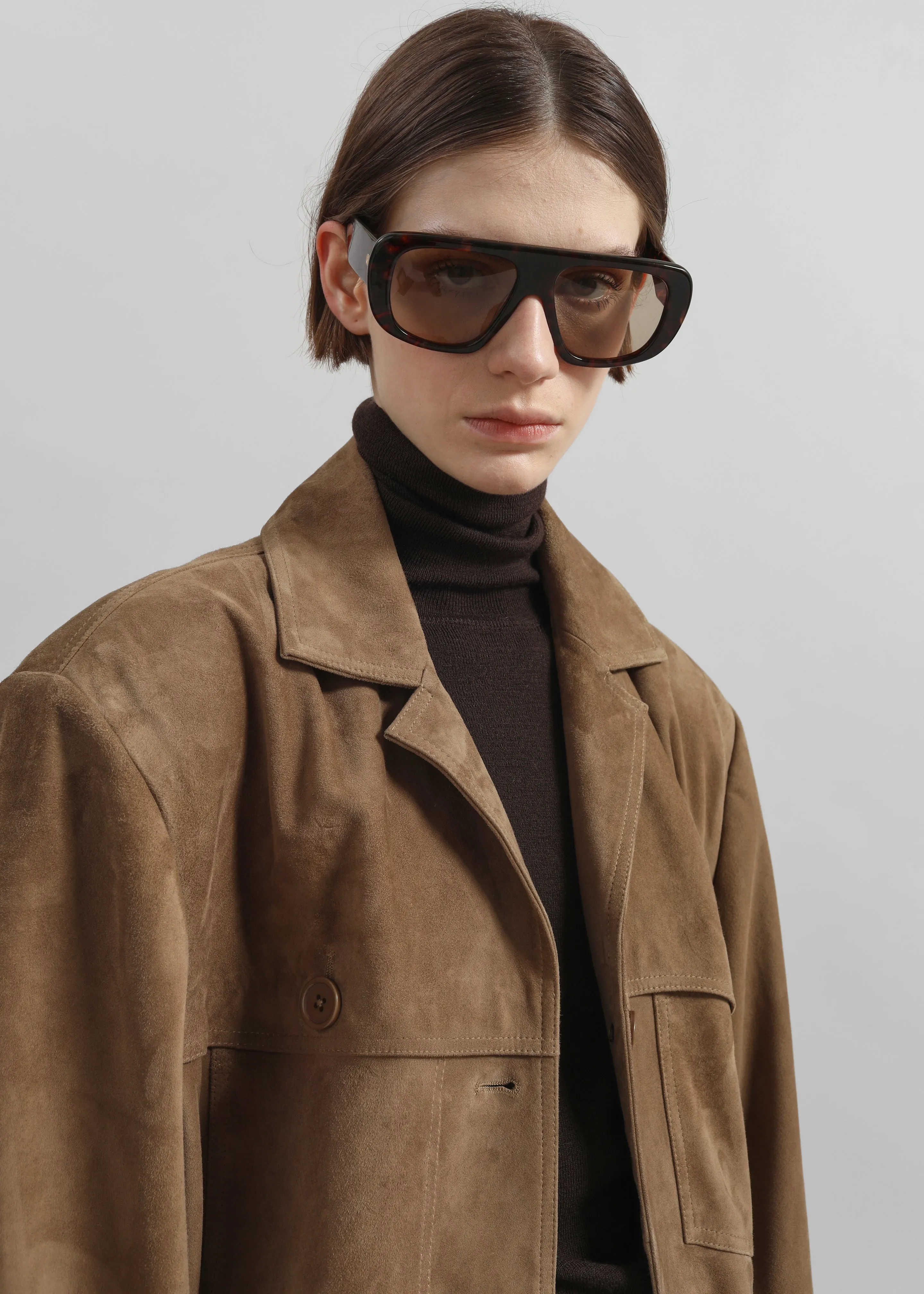 Hester Faux Suede Jacket - Camel sold by Frankie Shop product image thumbnail 3