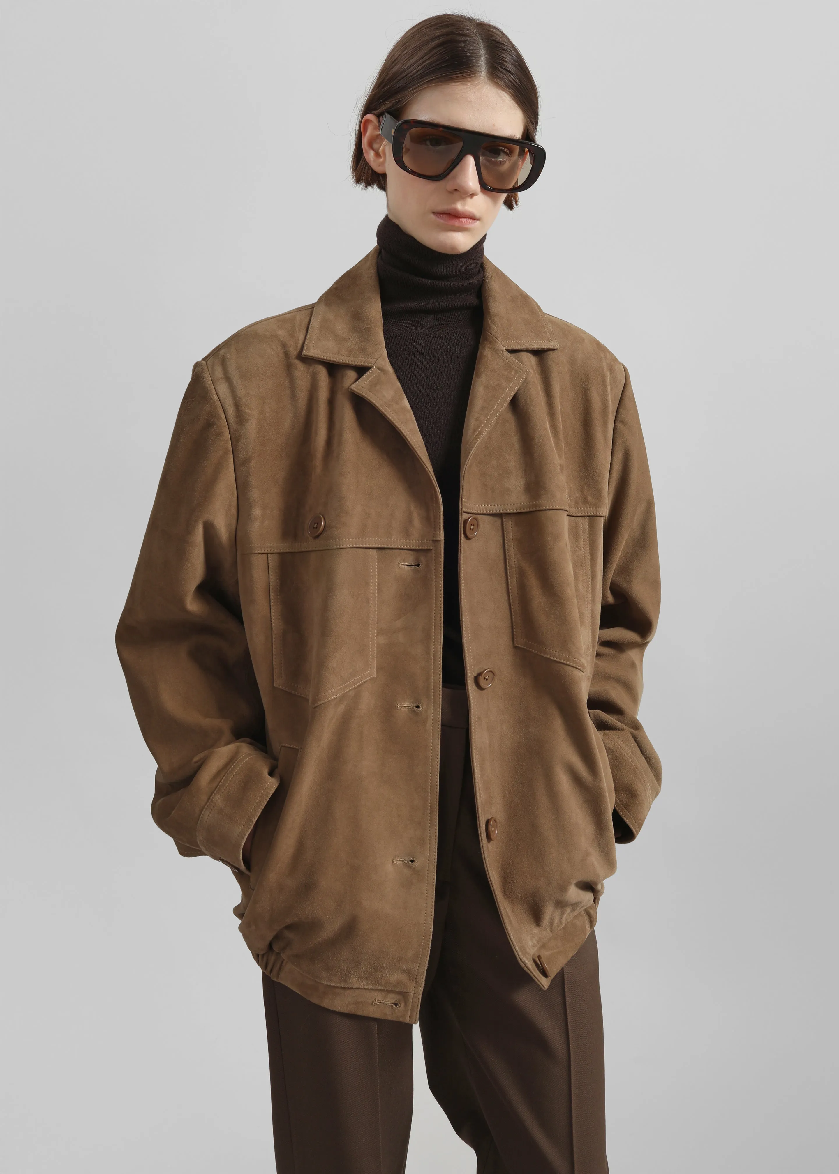 Hester Faux Suede Jacket - Camel sold by Frankie Shop product image thumbnail 4