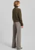 Lenora Straight Trousers - Taupe sold by Frankie Shop
