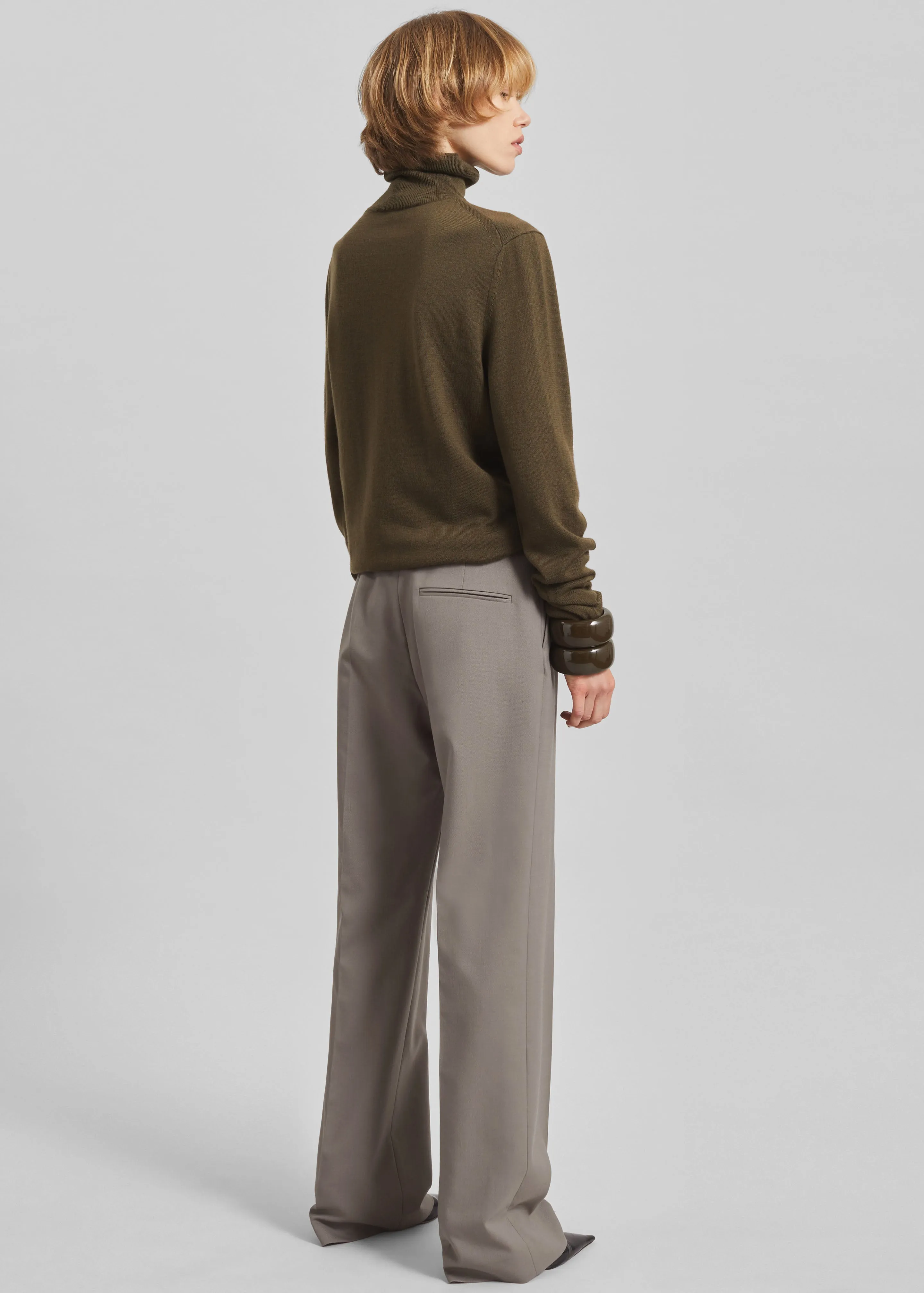 Lenora Straight Trousers - Taupe sold by Frankie Shop product image thumbnail 5