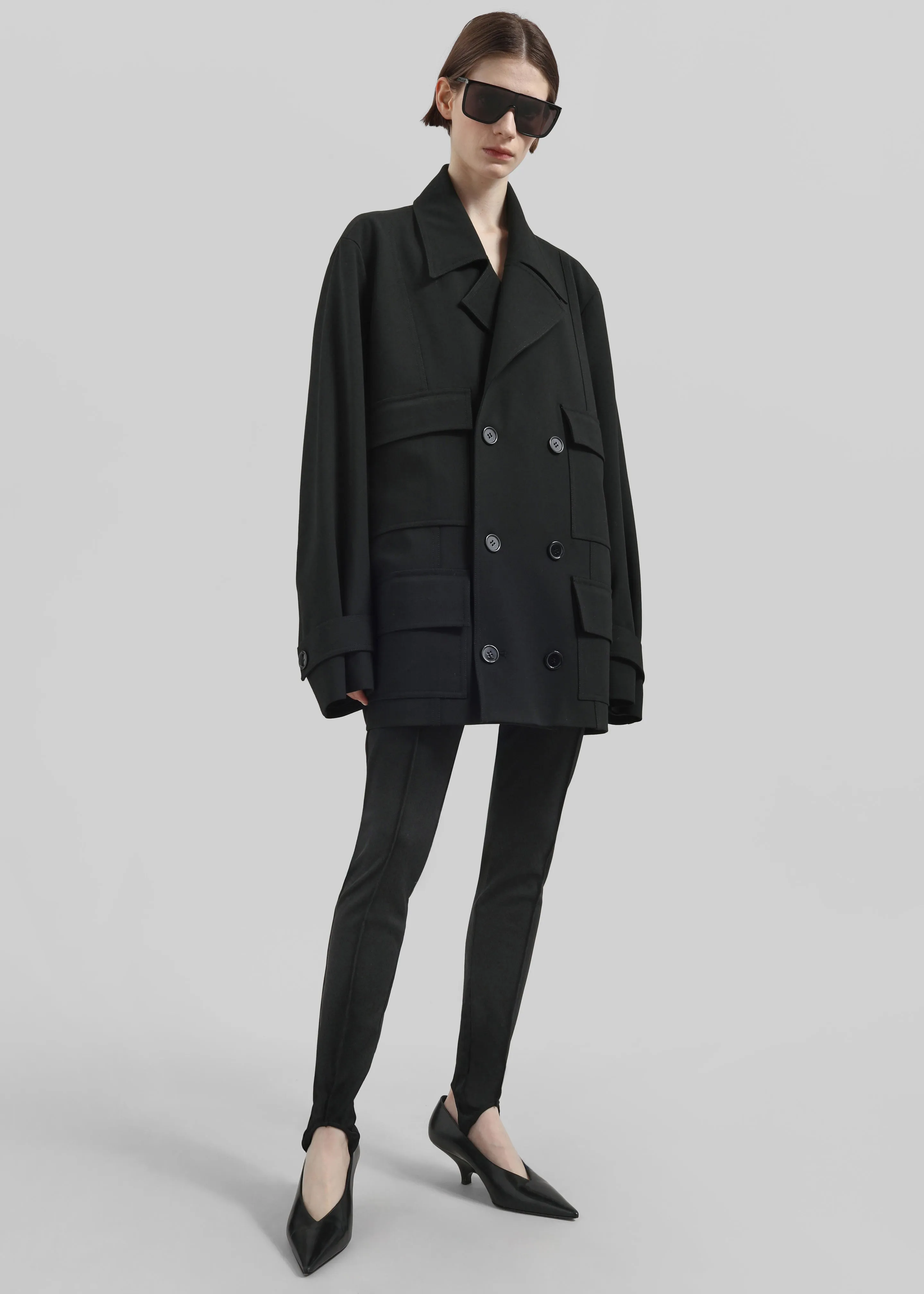 Caserta Stirrup Leggings - Black sold by Frankie Shop