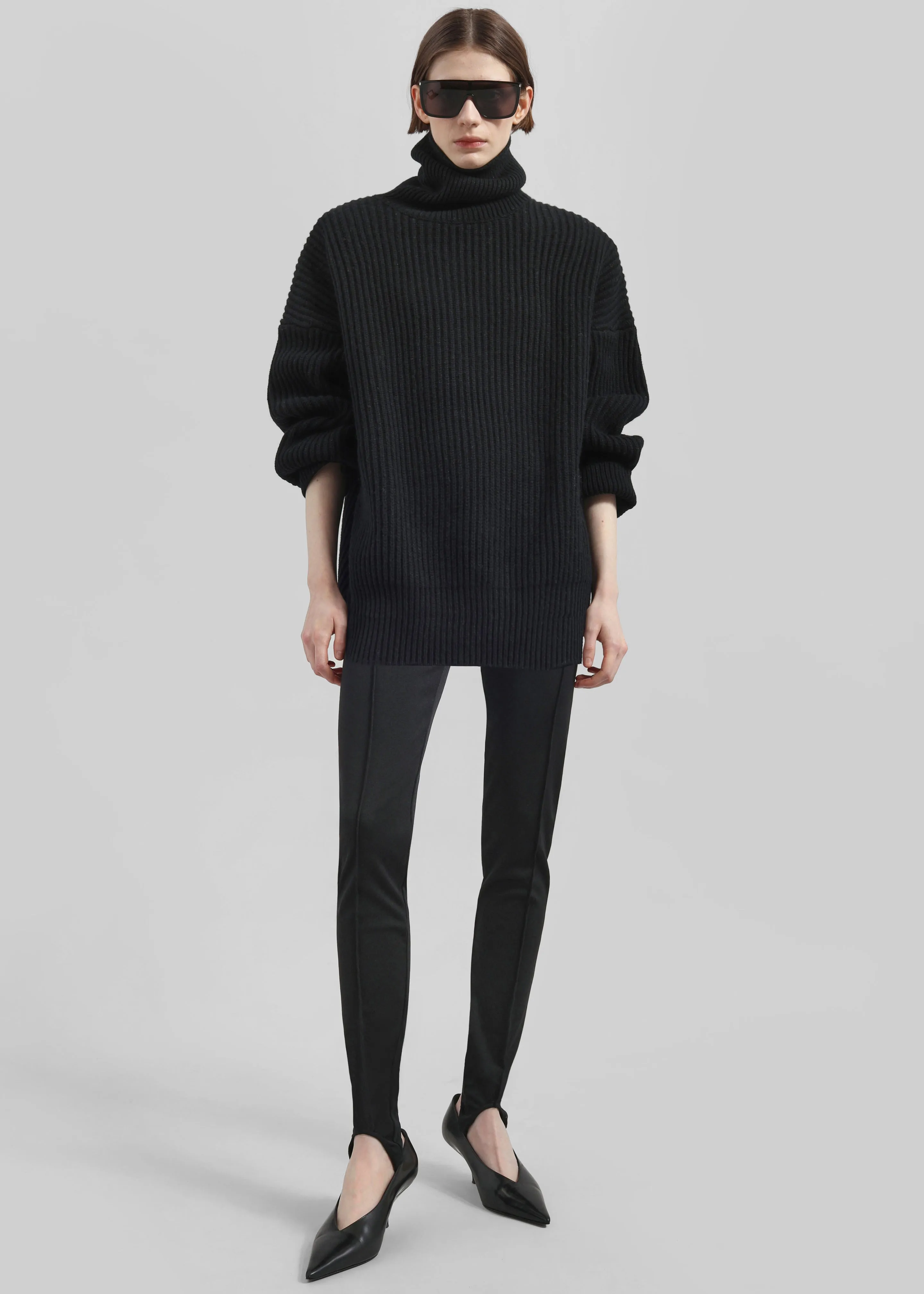 Caserta Stirrup Leggings - Black sold by Frankie Shop product image thumbnail 3