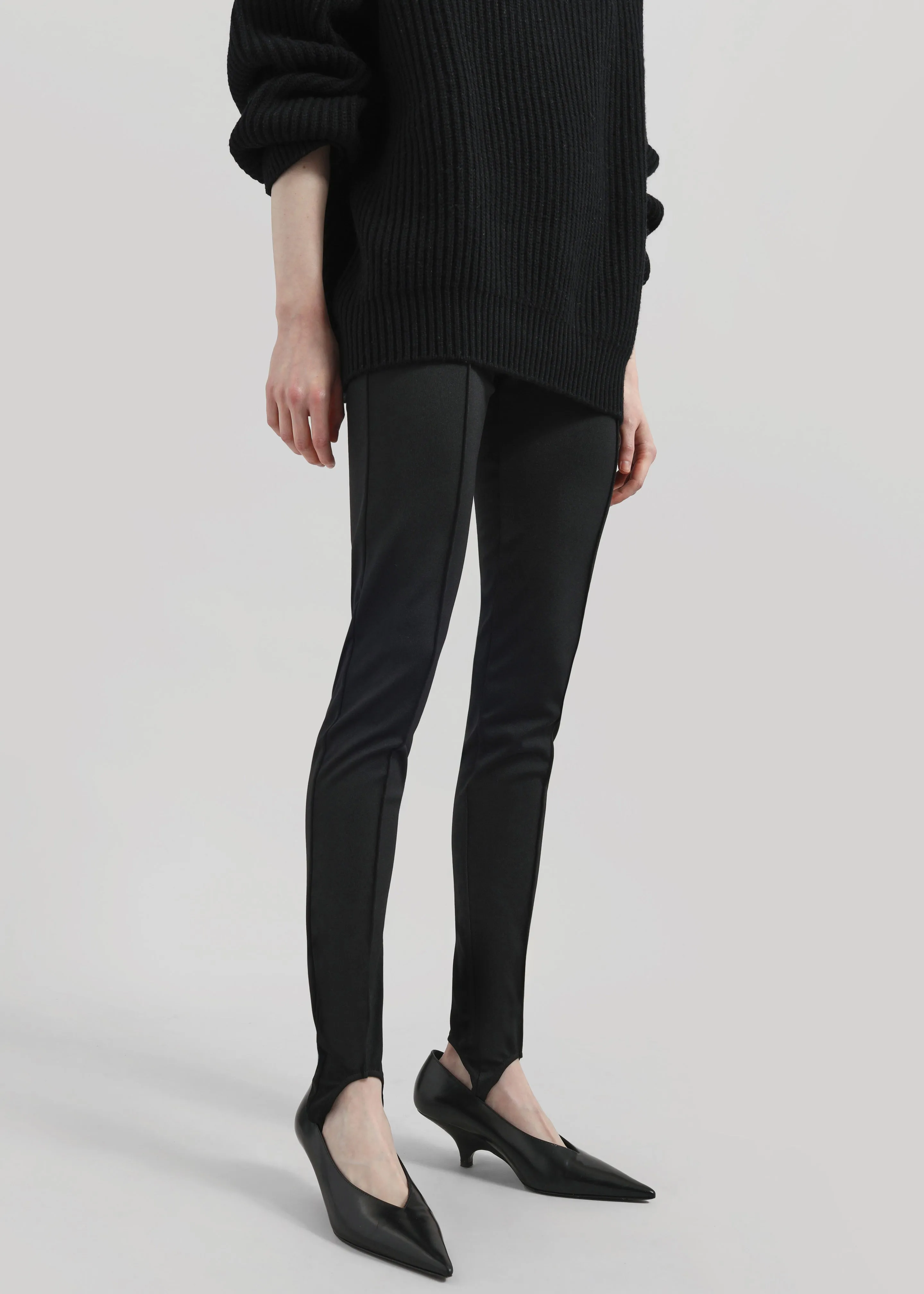 Caserta Stirrup Leggings - Black sold by Frankie Shop product image thumbnail 4