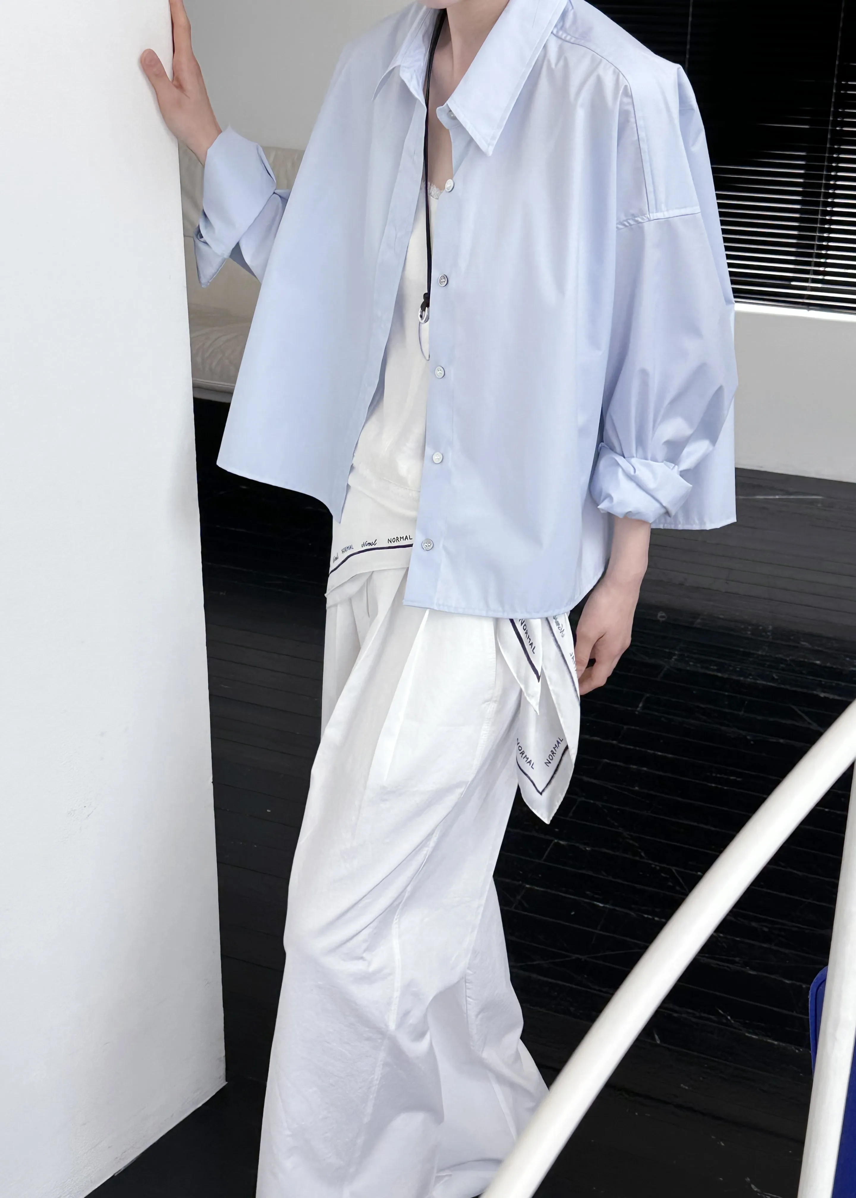 Kersey Boxy Shirt - Sky Blue sold by Frankie Shop product image thumbnail 2