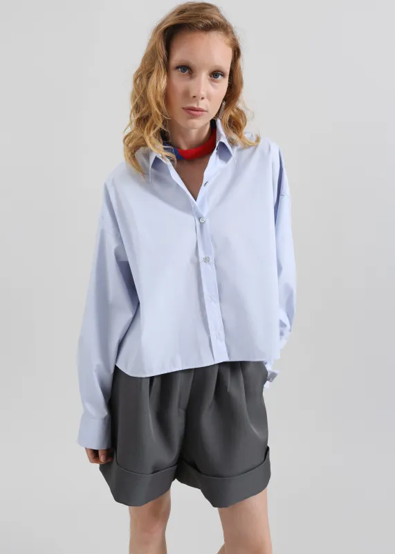 Kersey Boxy Shirt - Sky Blue sold by Frankie Shop