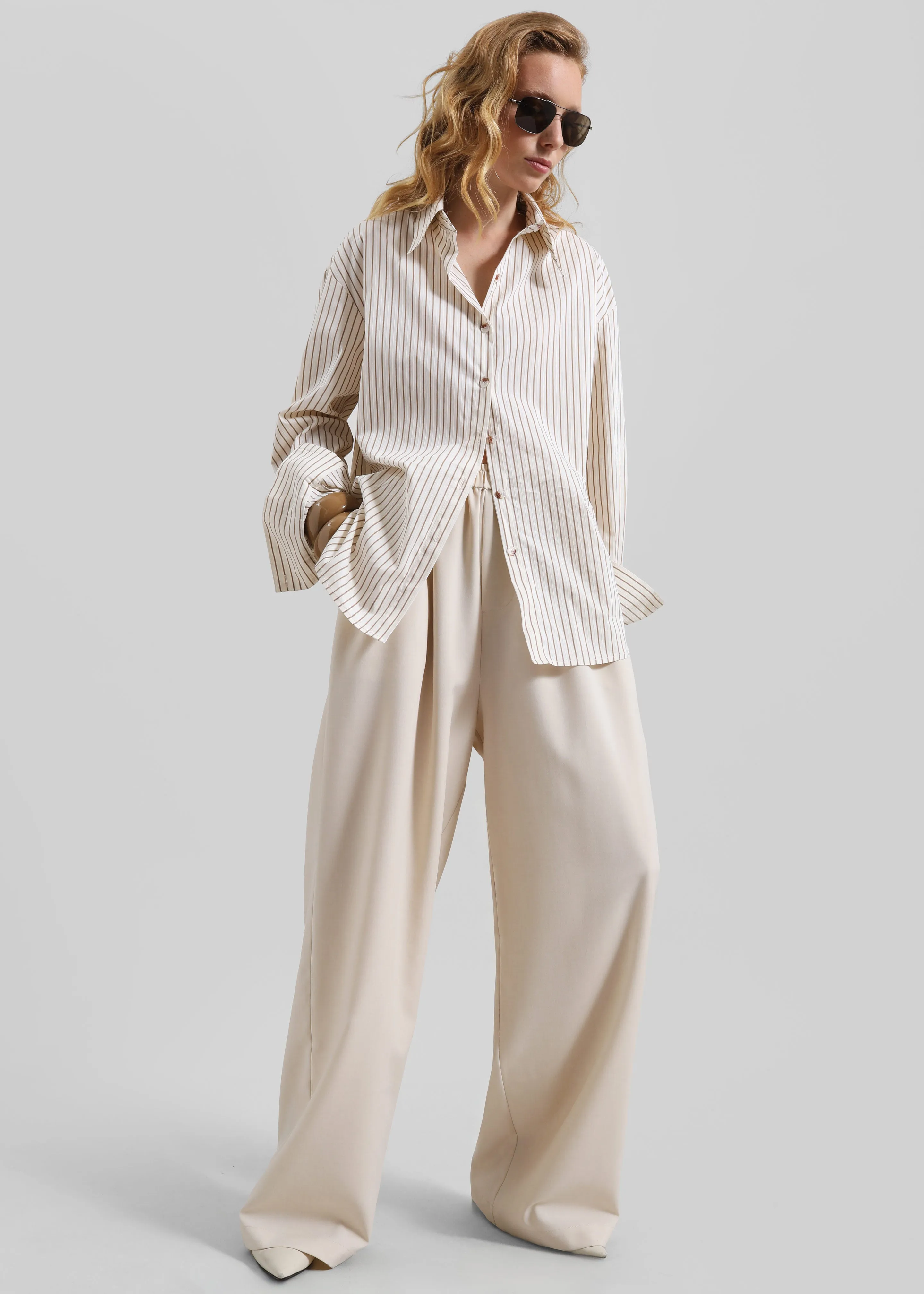 Baxter Track Pants - Beige sold by Frankie Shop product image thumbnail 5