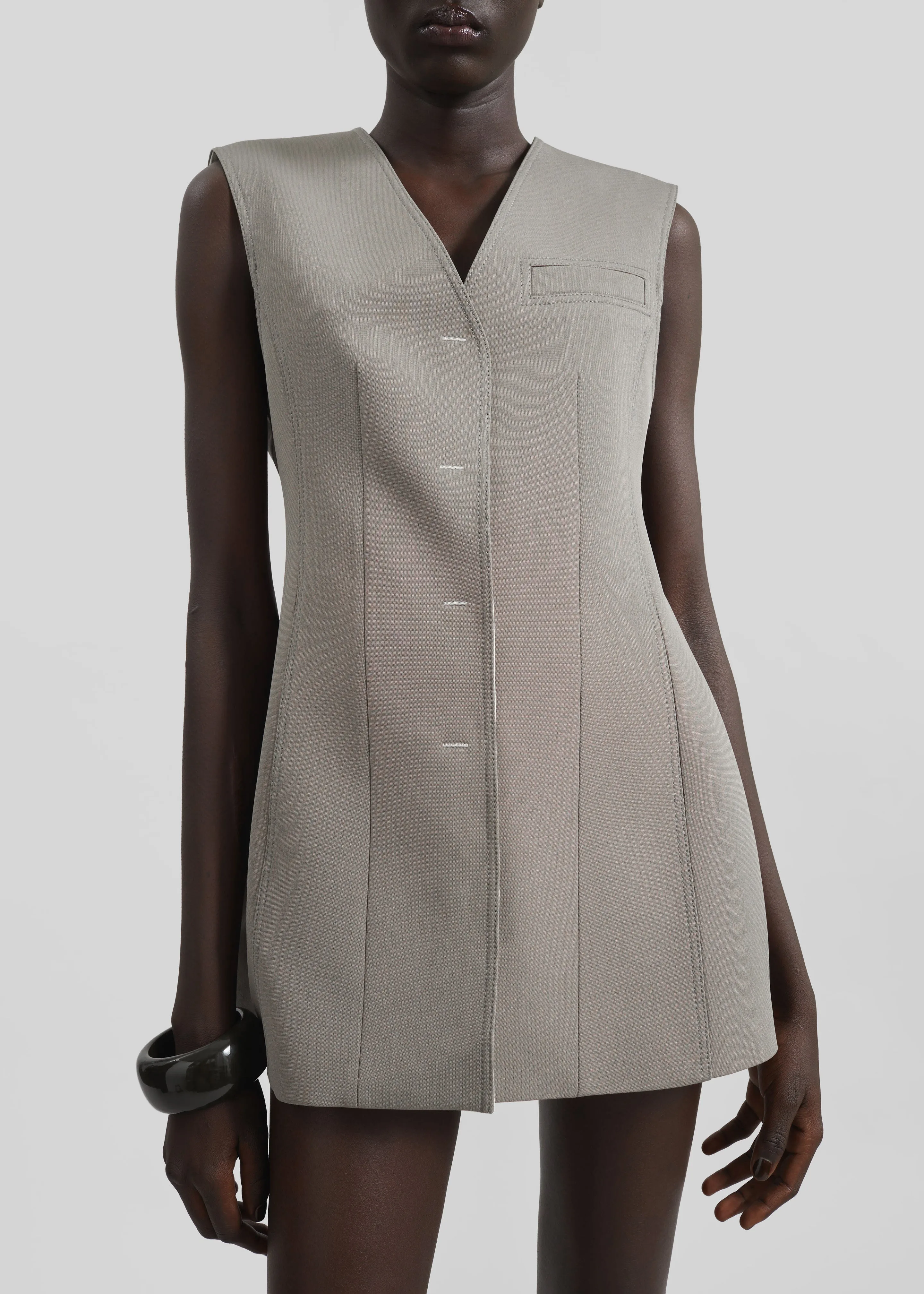 Ashbury Vest Dress - Taupe sold by Frankie Shop product image thumbnail 2
