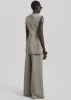 Ashbury Wide Trousers - Taupe sold by Frankie Shop