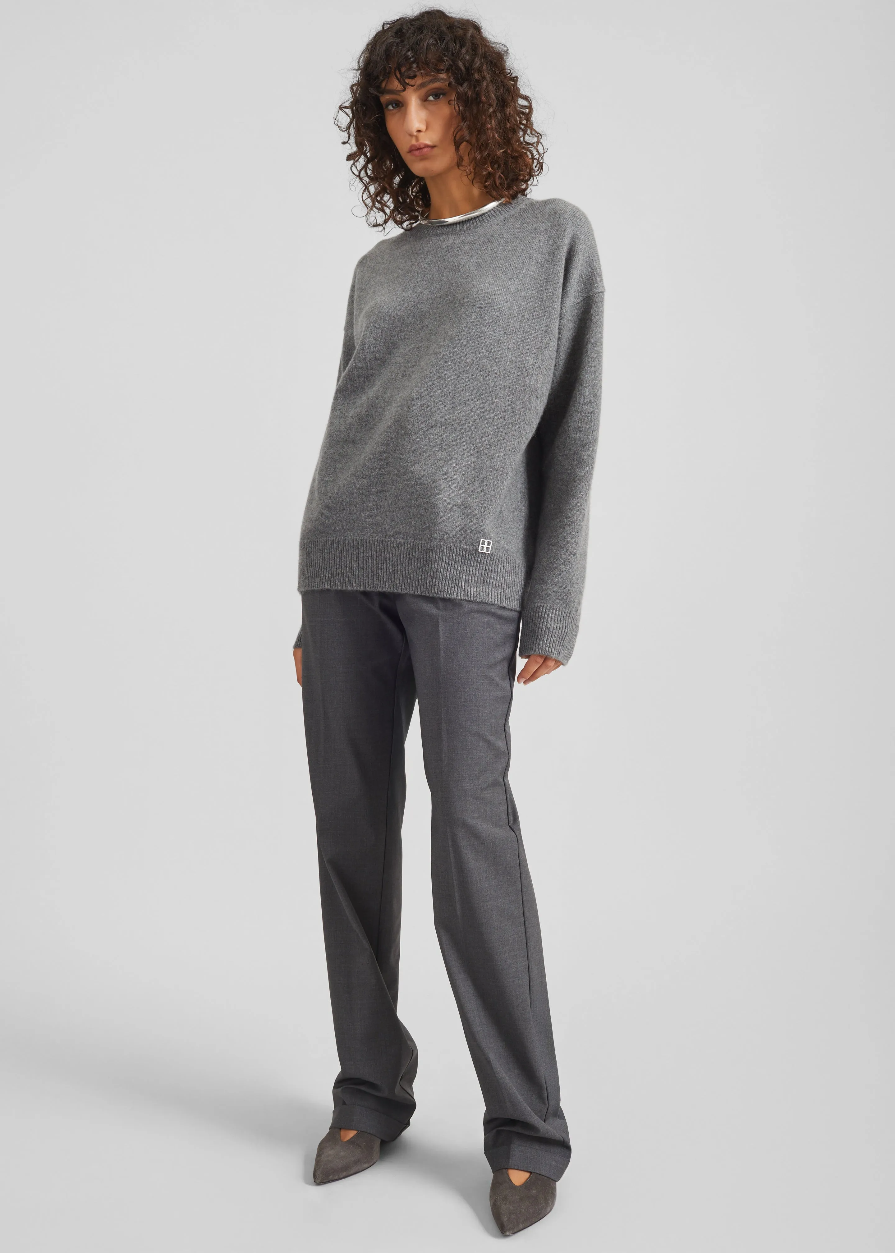 Bevza Cashmere Sweater - Dark Grey sold by Frankie Shop product image thumbnail 3