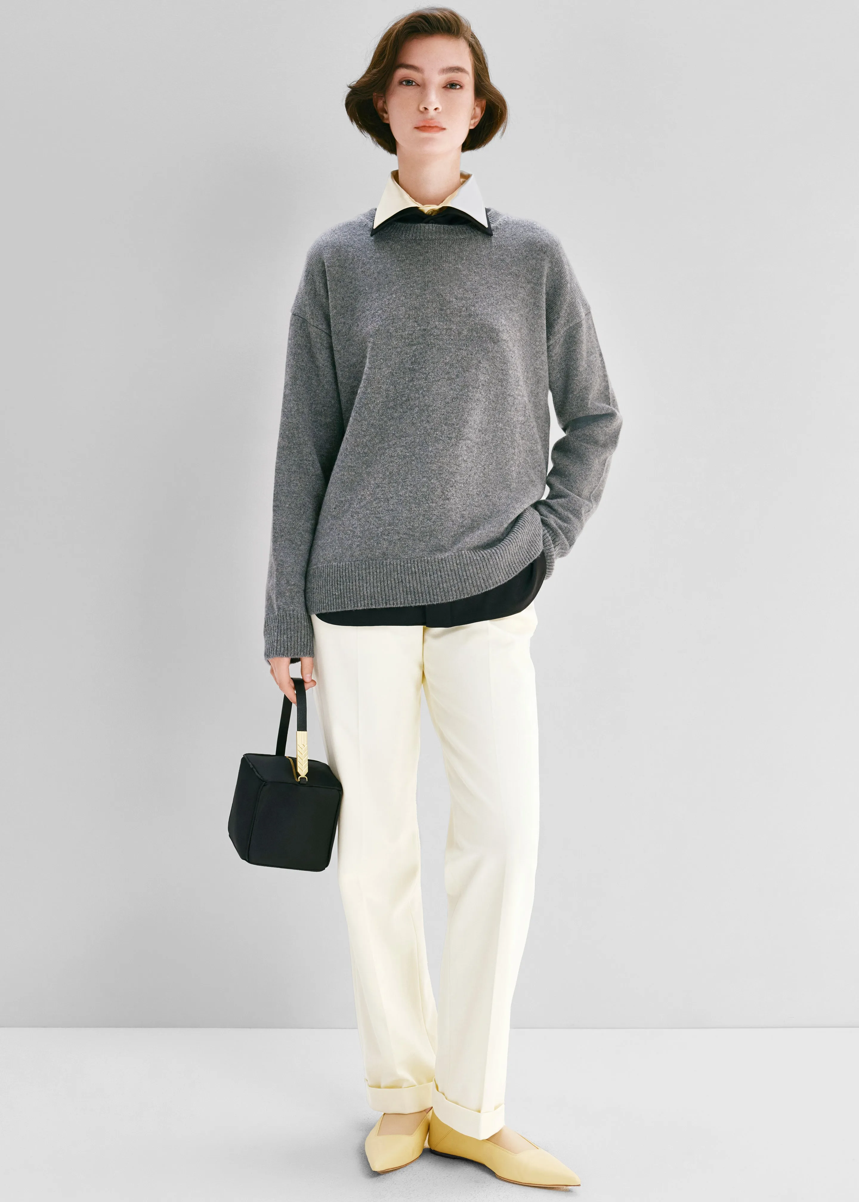 Bevza Cashmere Sweater - Dark Grey sold by Frankie Shop