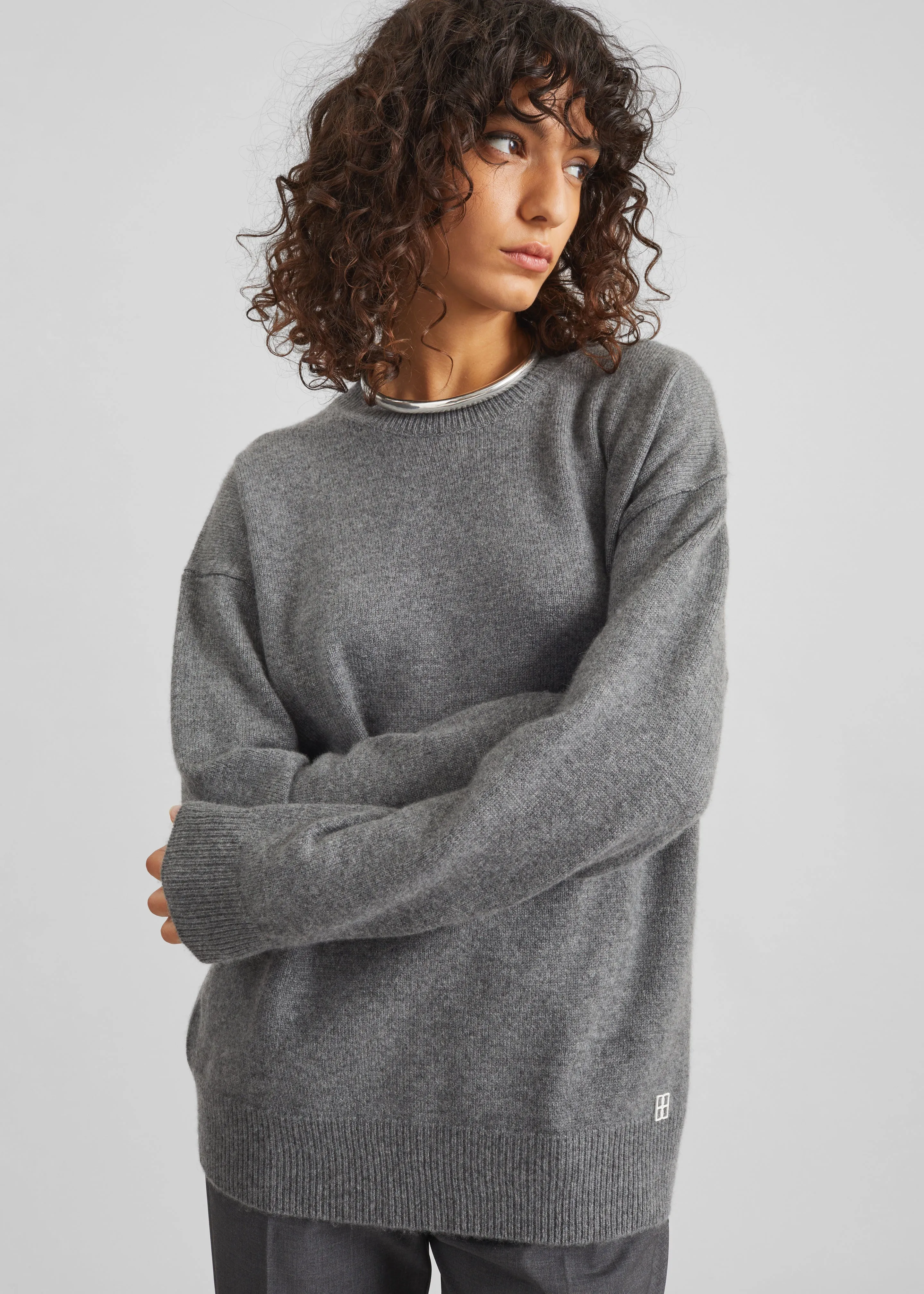 Bevza Cashmere Sweater - Dark Grey sold by Frankie Shop product image thumbnail 2