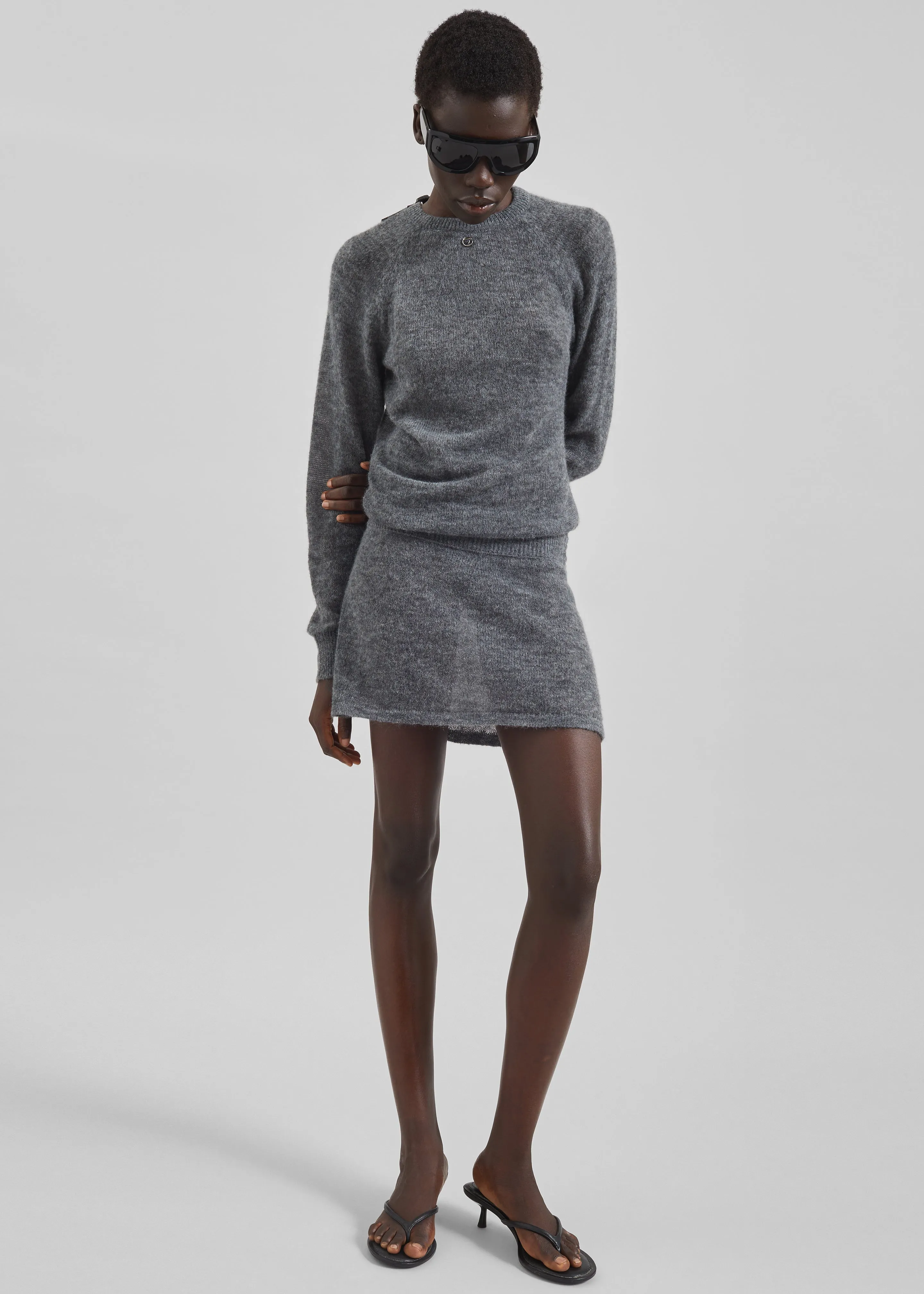 Coperni Buckle Cut-Out Dress - Grey sold by Frankie Shop product image thumbnail 3
