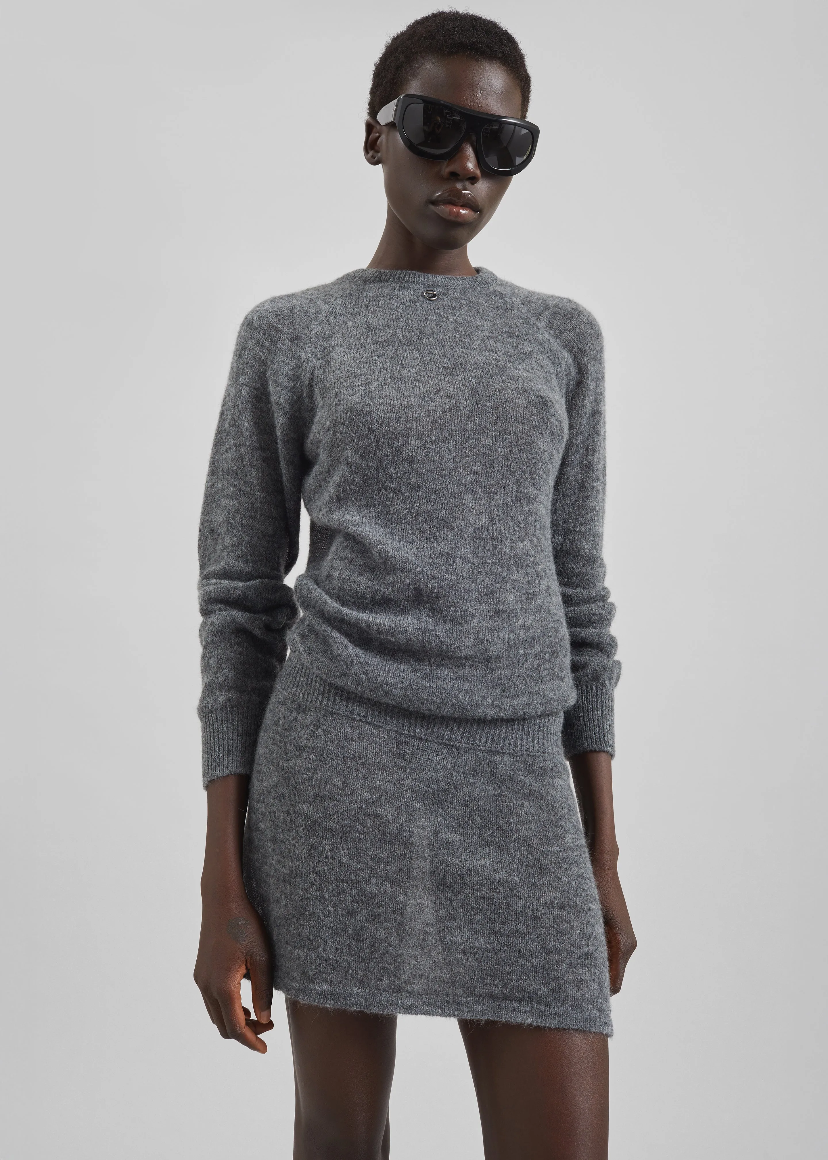 Coperni Buckle Cut-Out Dress - Grey sold by Frankie Shop