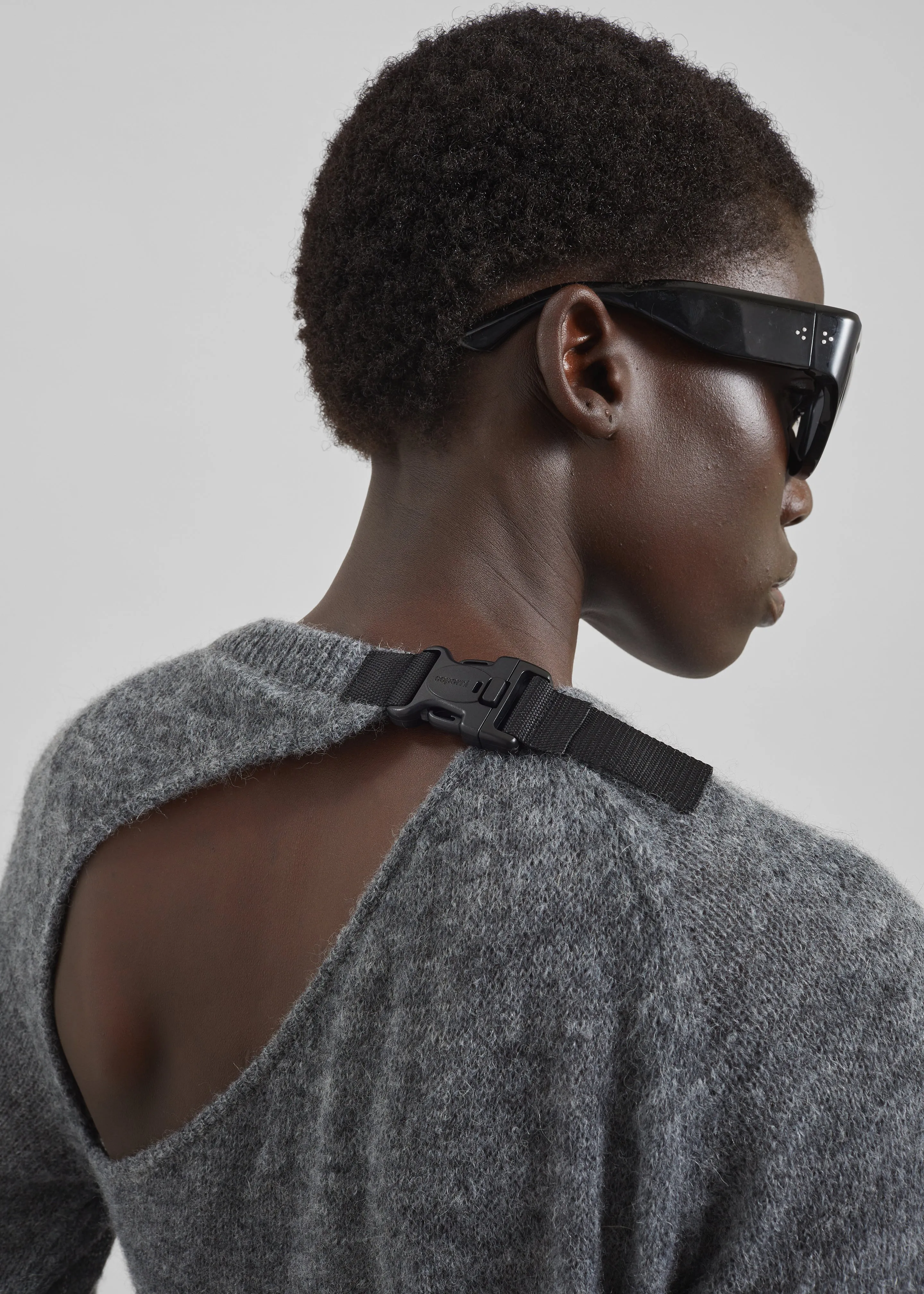 Coperni Buckle Cut-Out Dress - Grey sold by Frankie Shop product image thumbnail 4