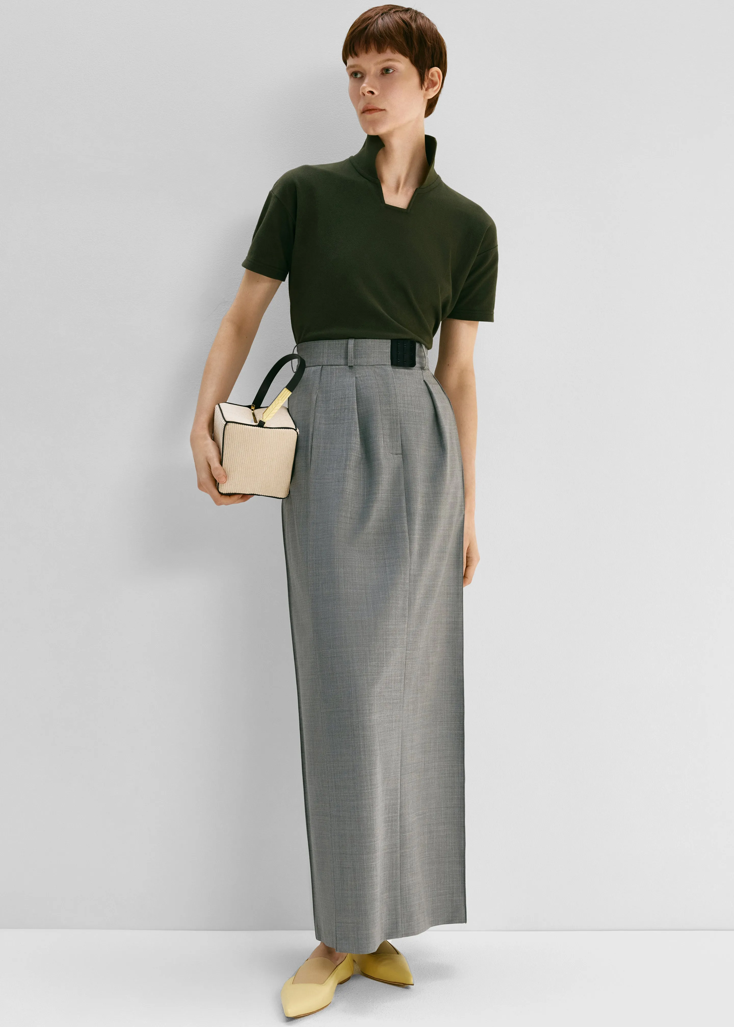 Bevza Costume Skirt - Dark Grey sold by Frankie Shop