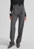 Bevza High-Waisted Trousers - Dark Grey sold by Frankie Shop