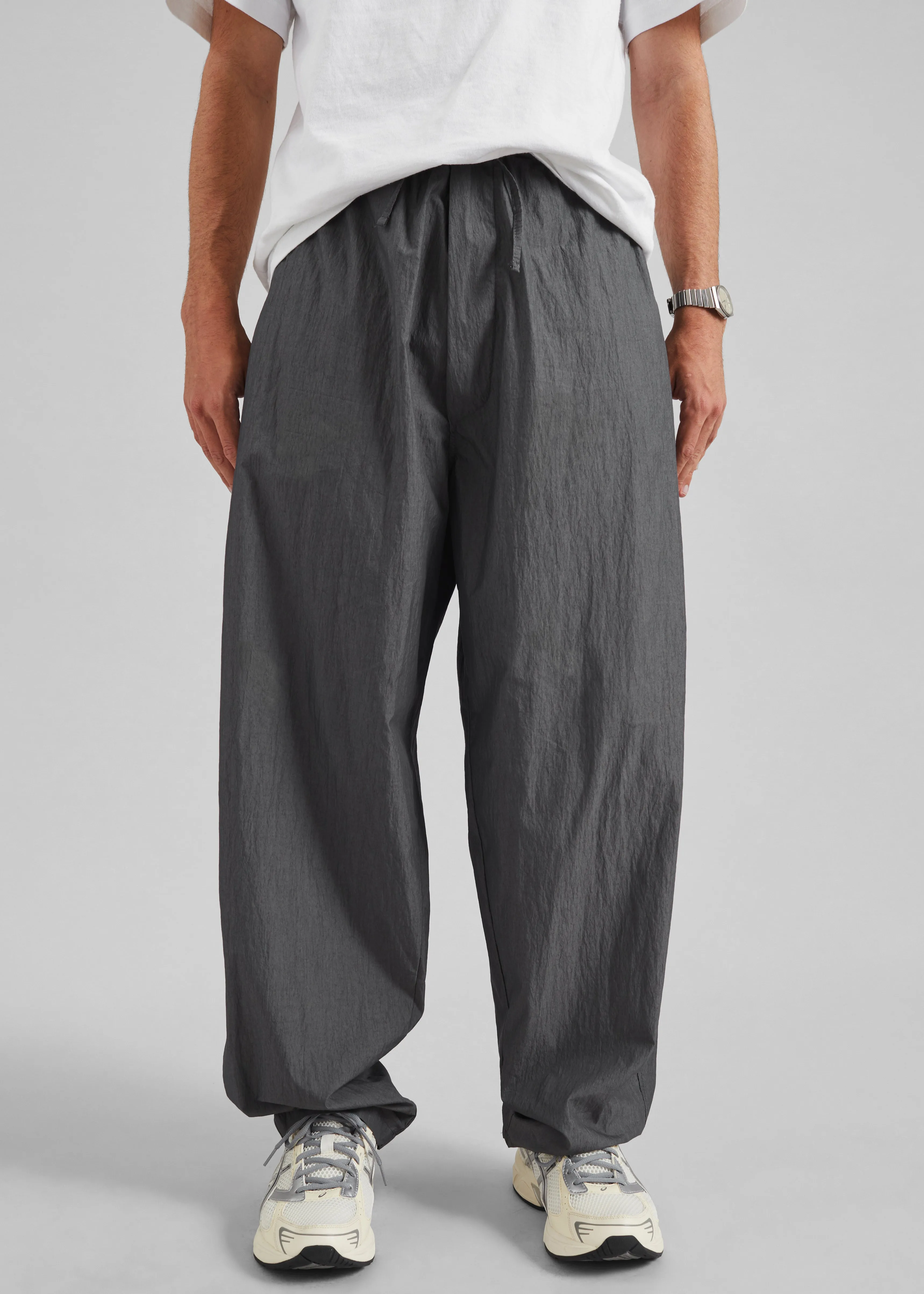 Ohio Crinkled Poplin Pants - Slate Grey sold by Frankie Shop product image thumbnail 2