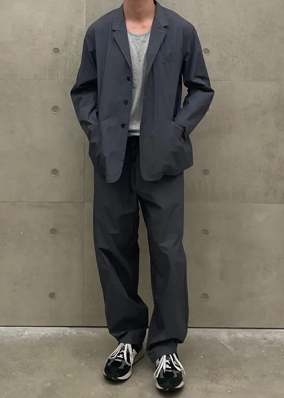 Ohio Crinkled Poplin Blazer - Slate Grey sold by Frankie Shop