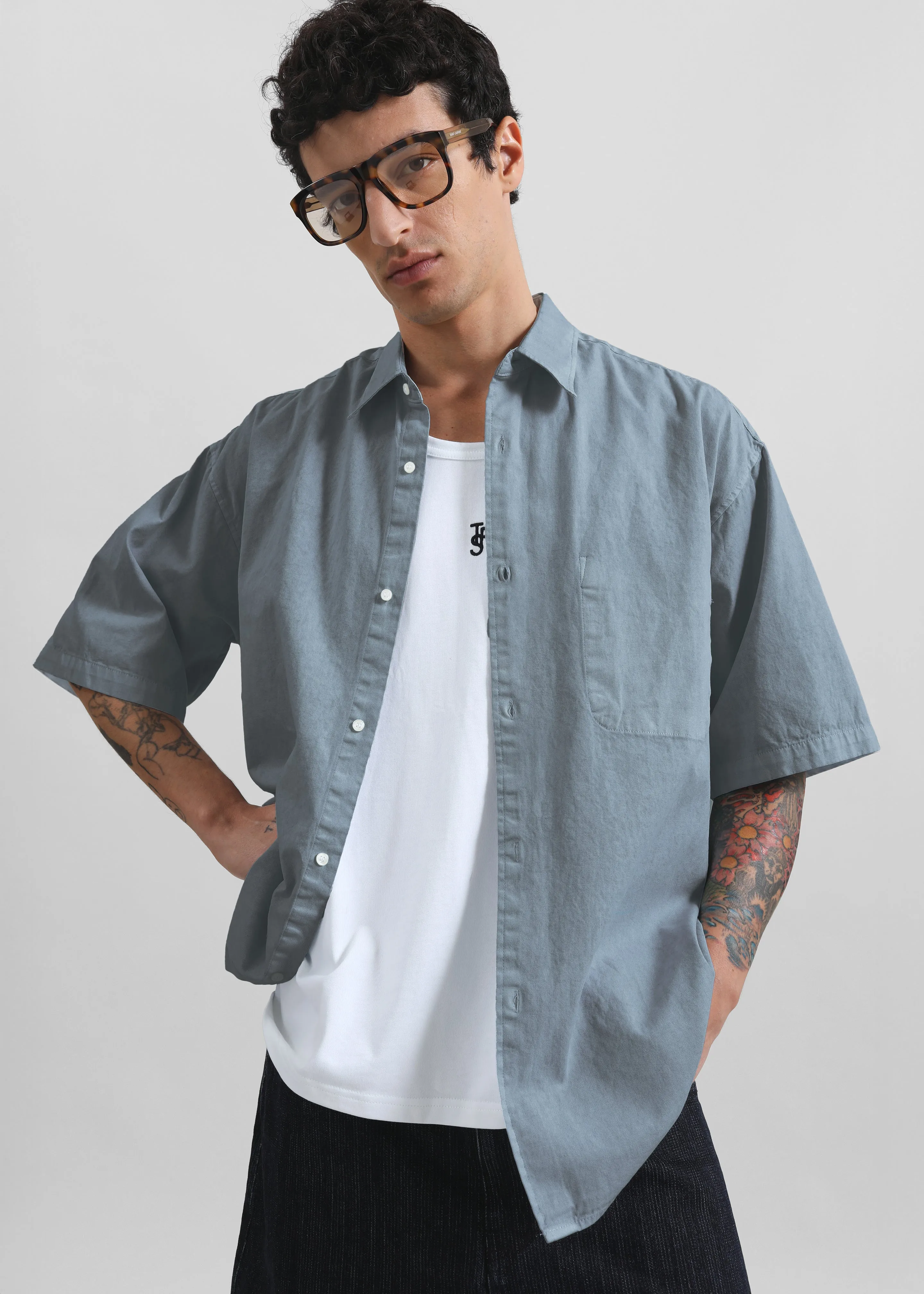 Havre Button Down Shirt - Blue sold by Frankie Shop product image thumbnail 5