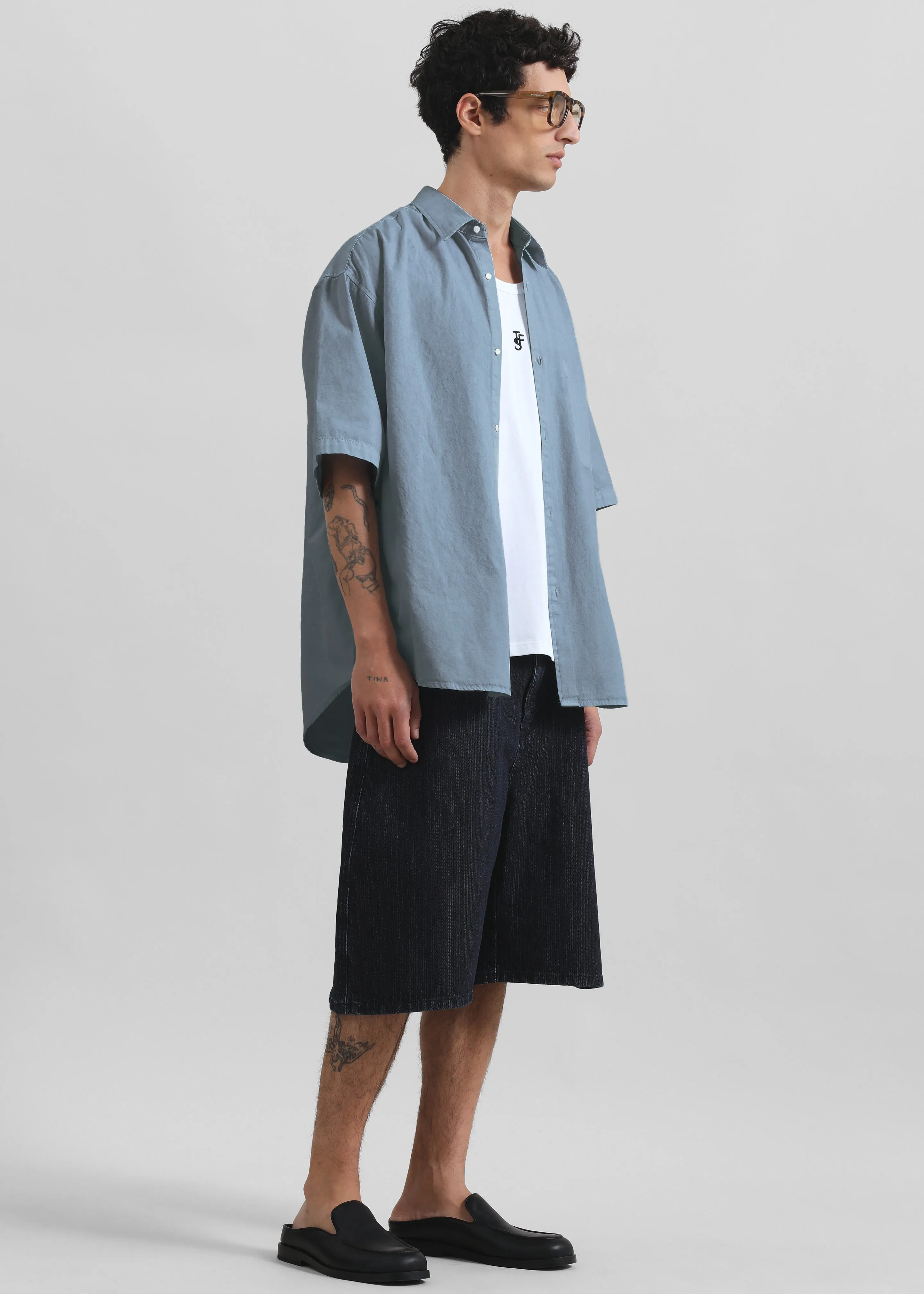 Havre Button Down Shirt - Blue sold by Frankie Shop product image thumbnail 4