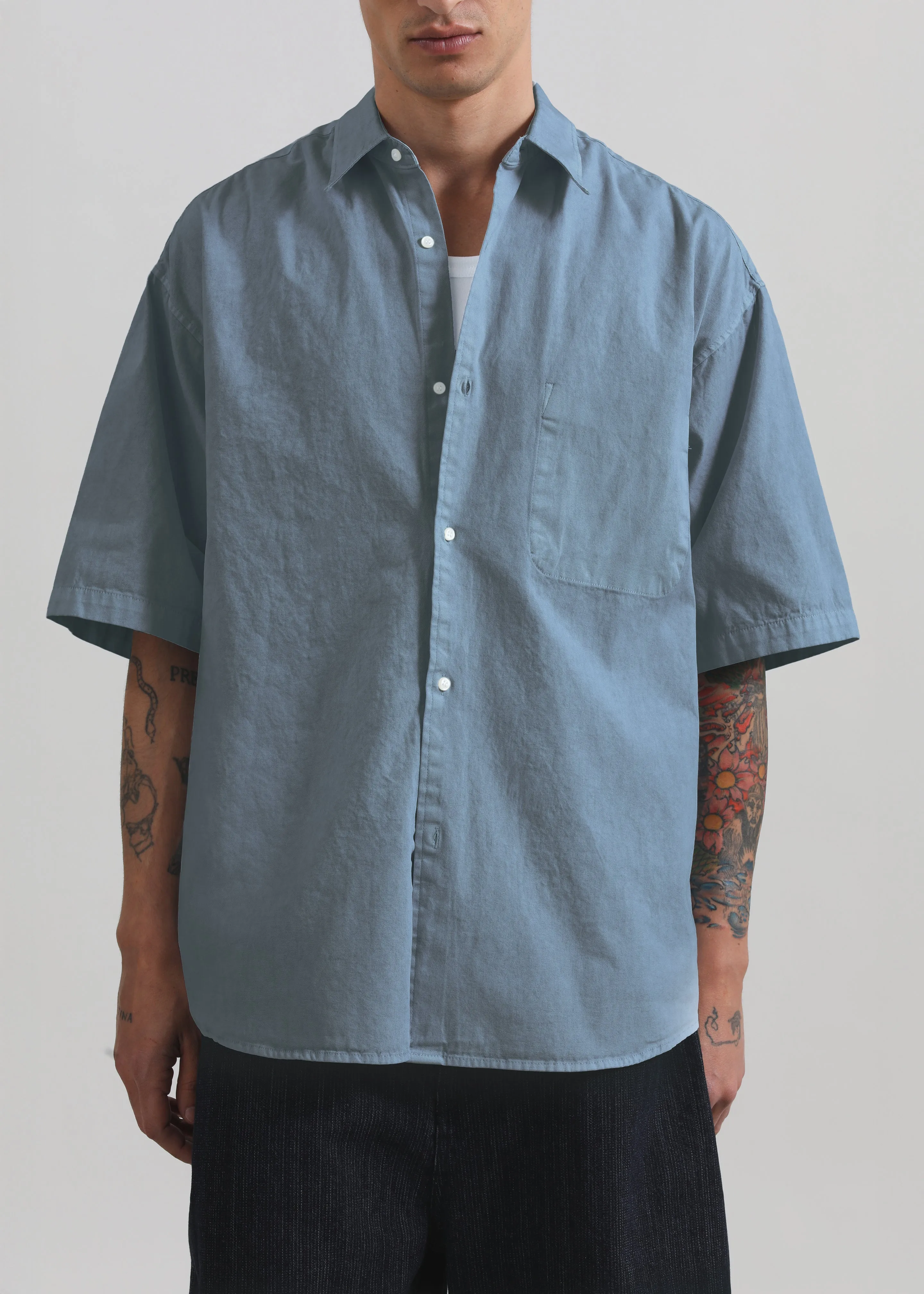 Havre Button Down Shirt - Blue sold by Frankie Shop product image thumbnail 3