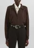 Croydon Padded Knit Polo - Brown sold by Frankie Shop